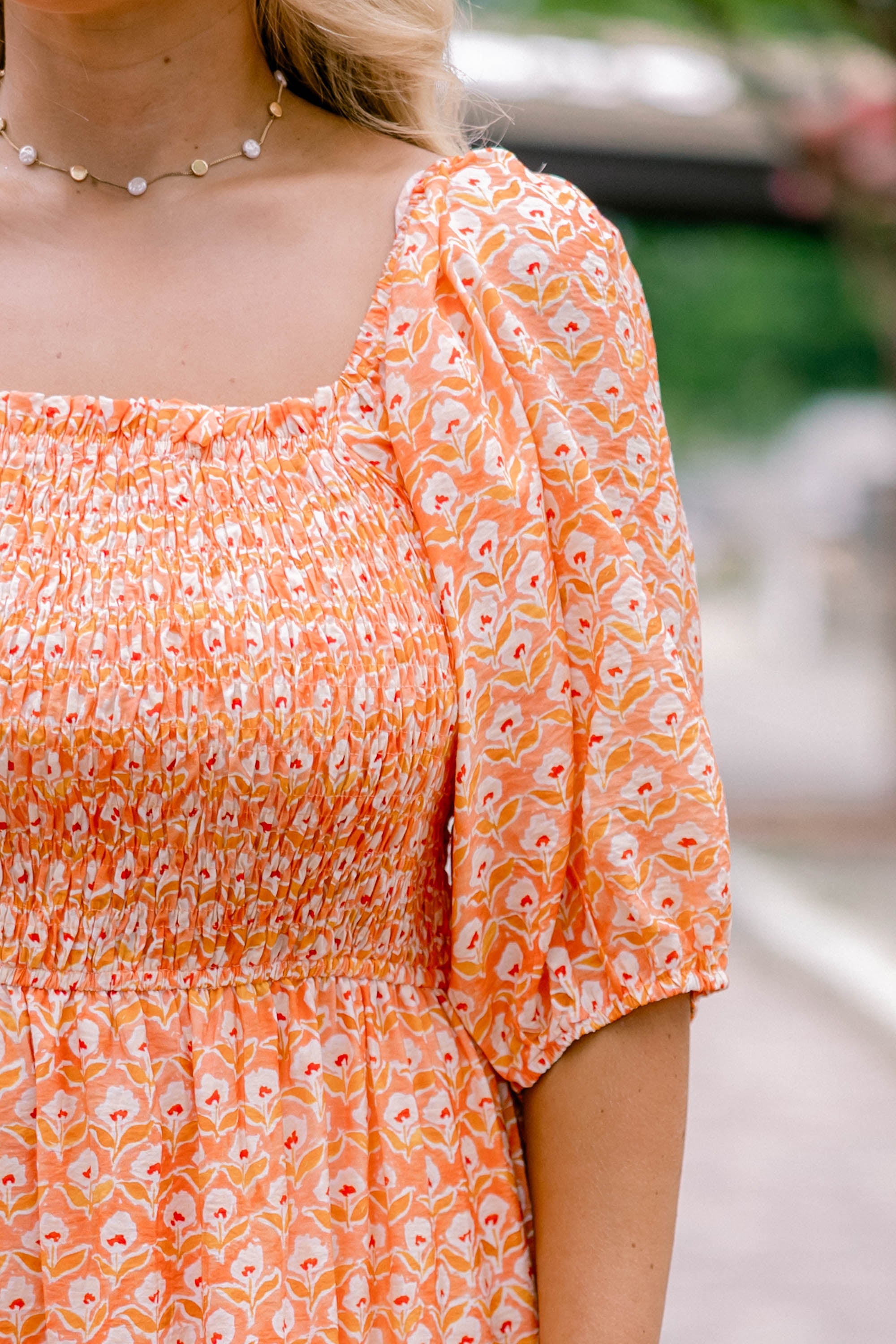 Out Of Touch Dress, Orange