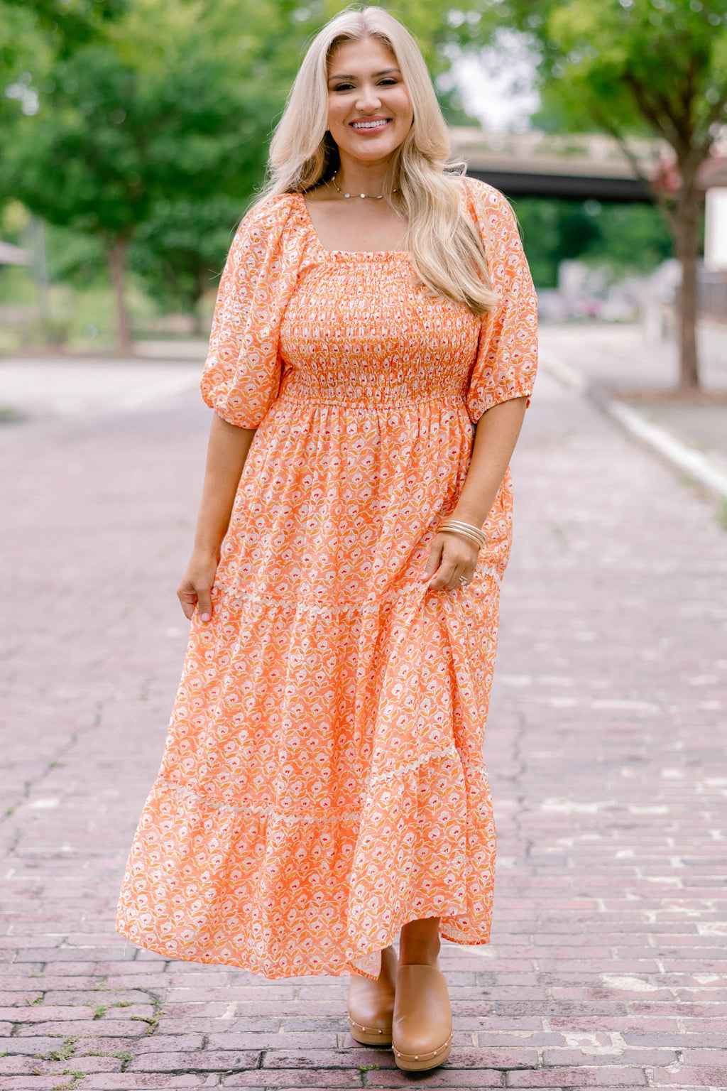 Out Of Touch Dress, Orange