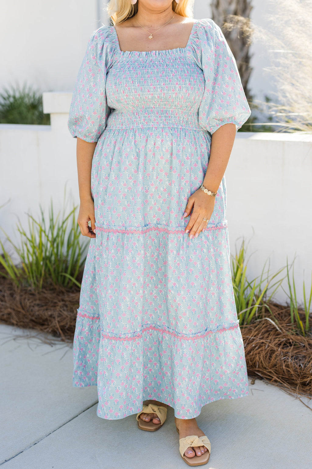 Out of Touch Dress, Baby Blue