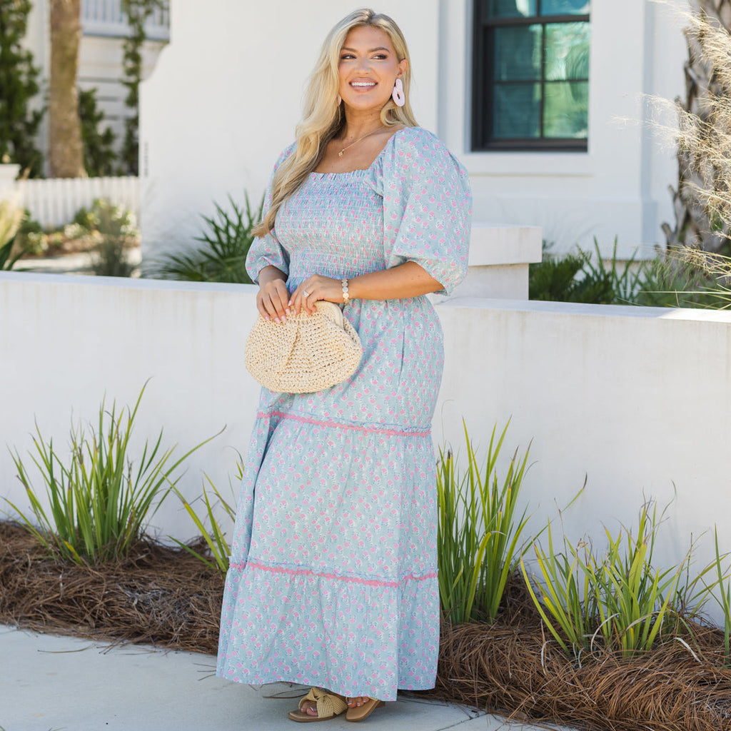 Out of Touch Dress, Baby Blue