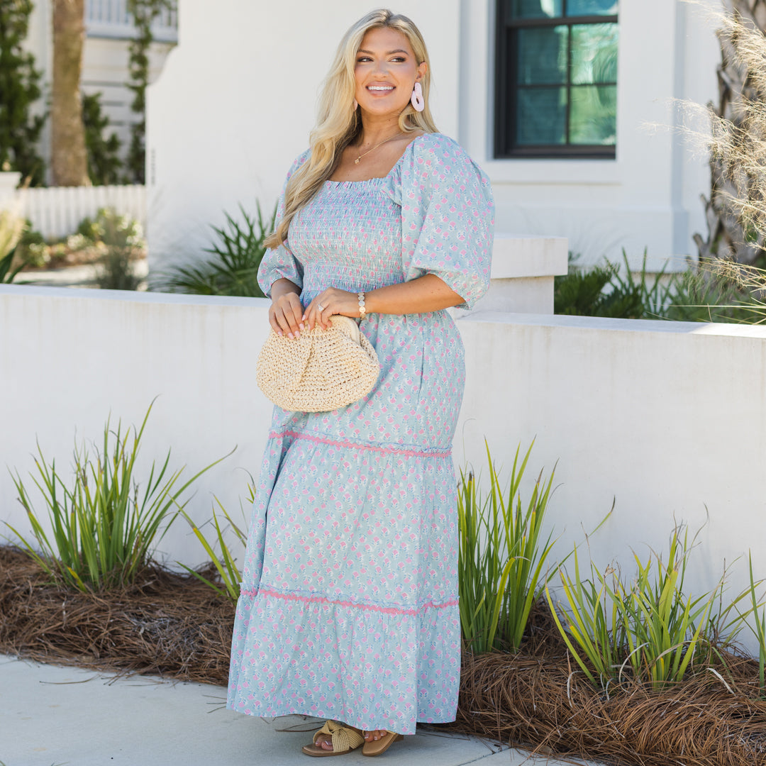 Out of Touch Dress, Baby Blue