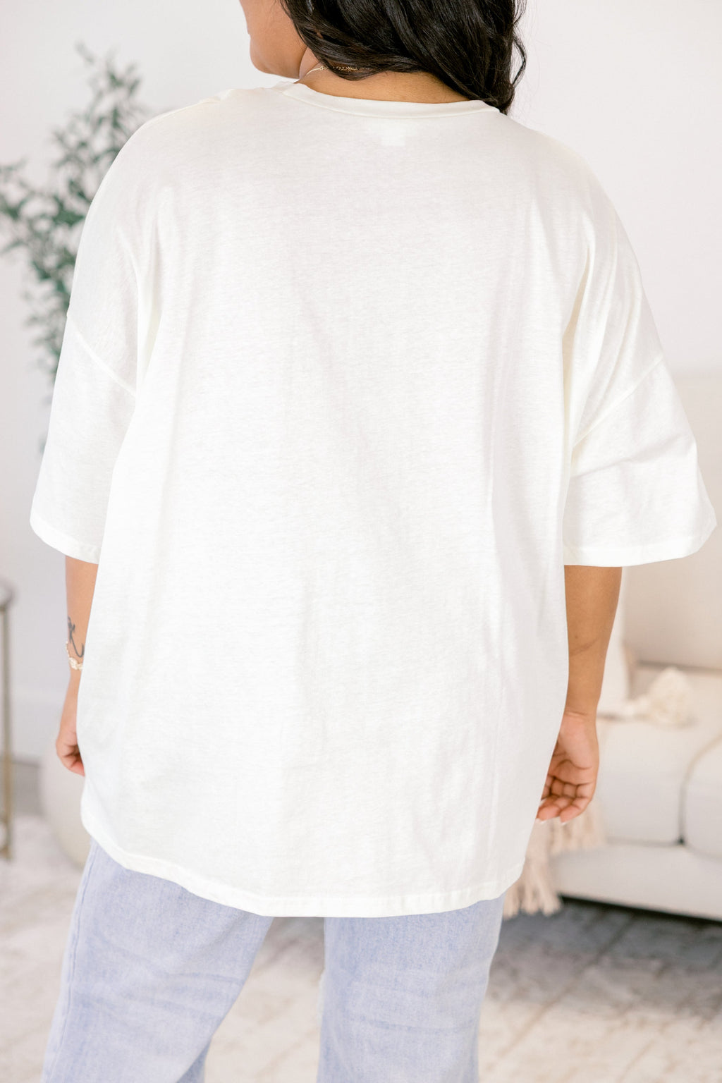 Outdoor Mama Boyfriend Tee, Ivory
