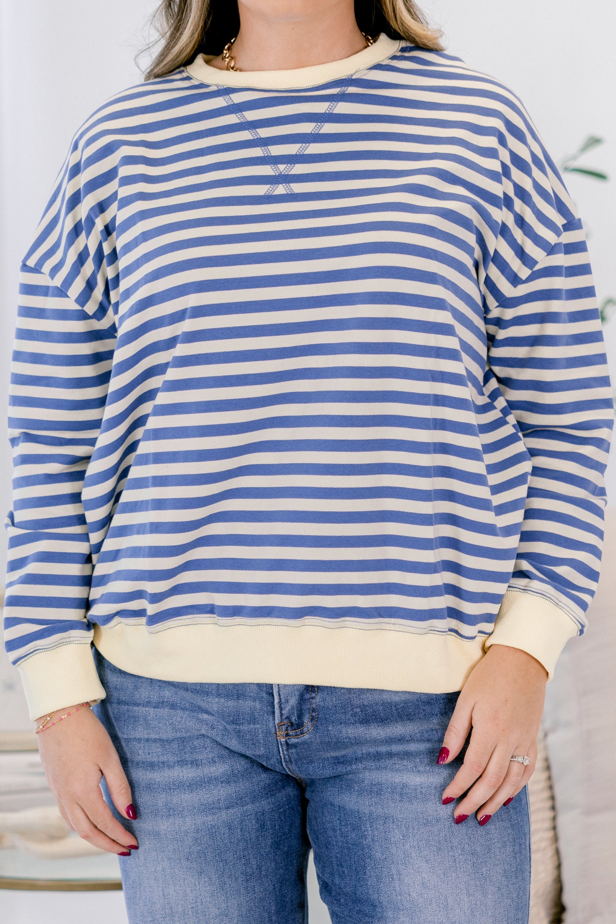 Over My Heart Pullover, Blue