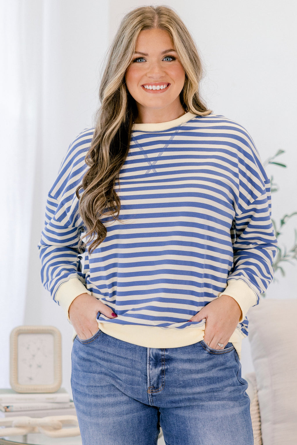 Over My Heart Pullover, Blue
