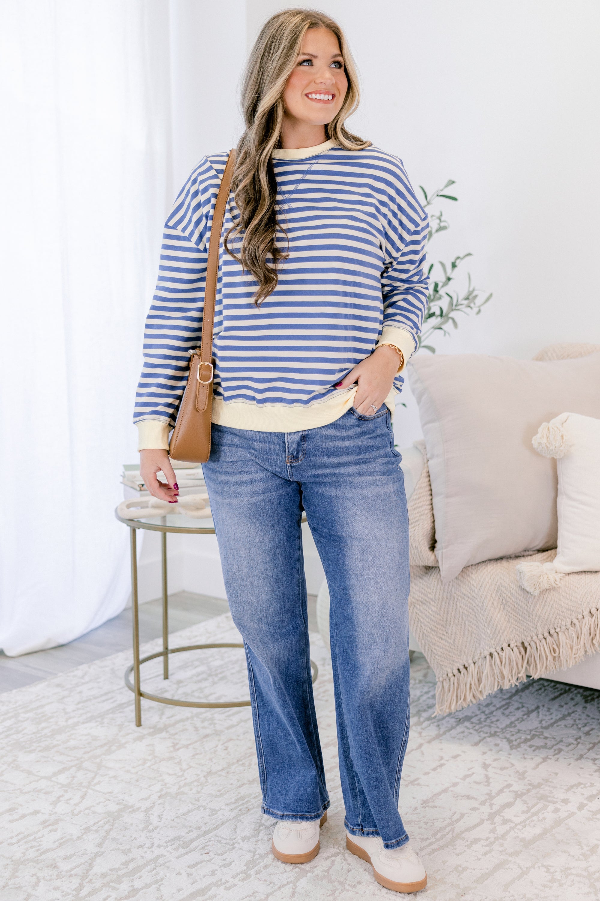 Over My Heart Pullover, Blue
