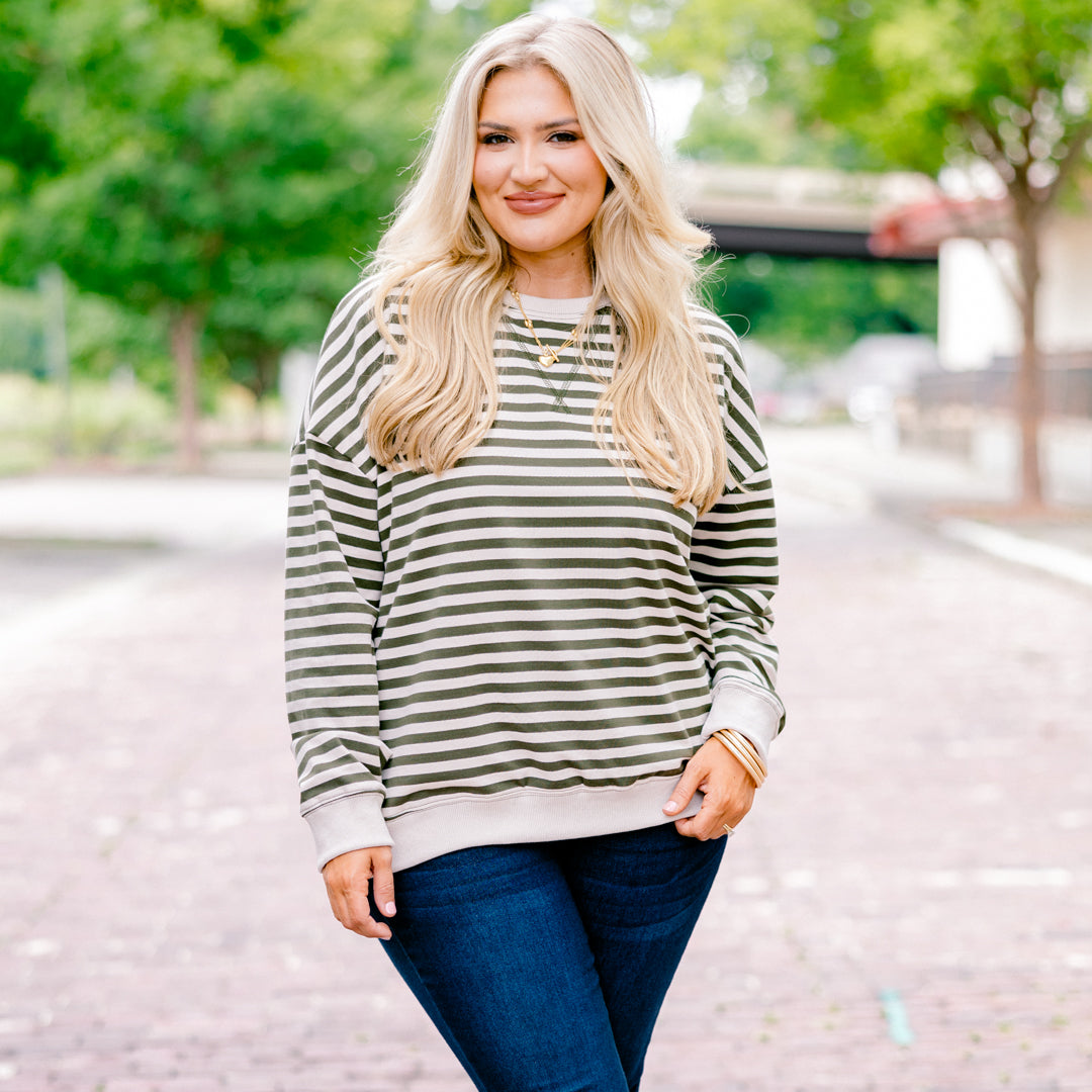 Over My Heart Pullover, Olive