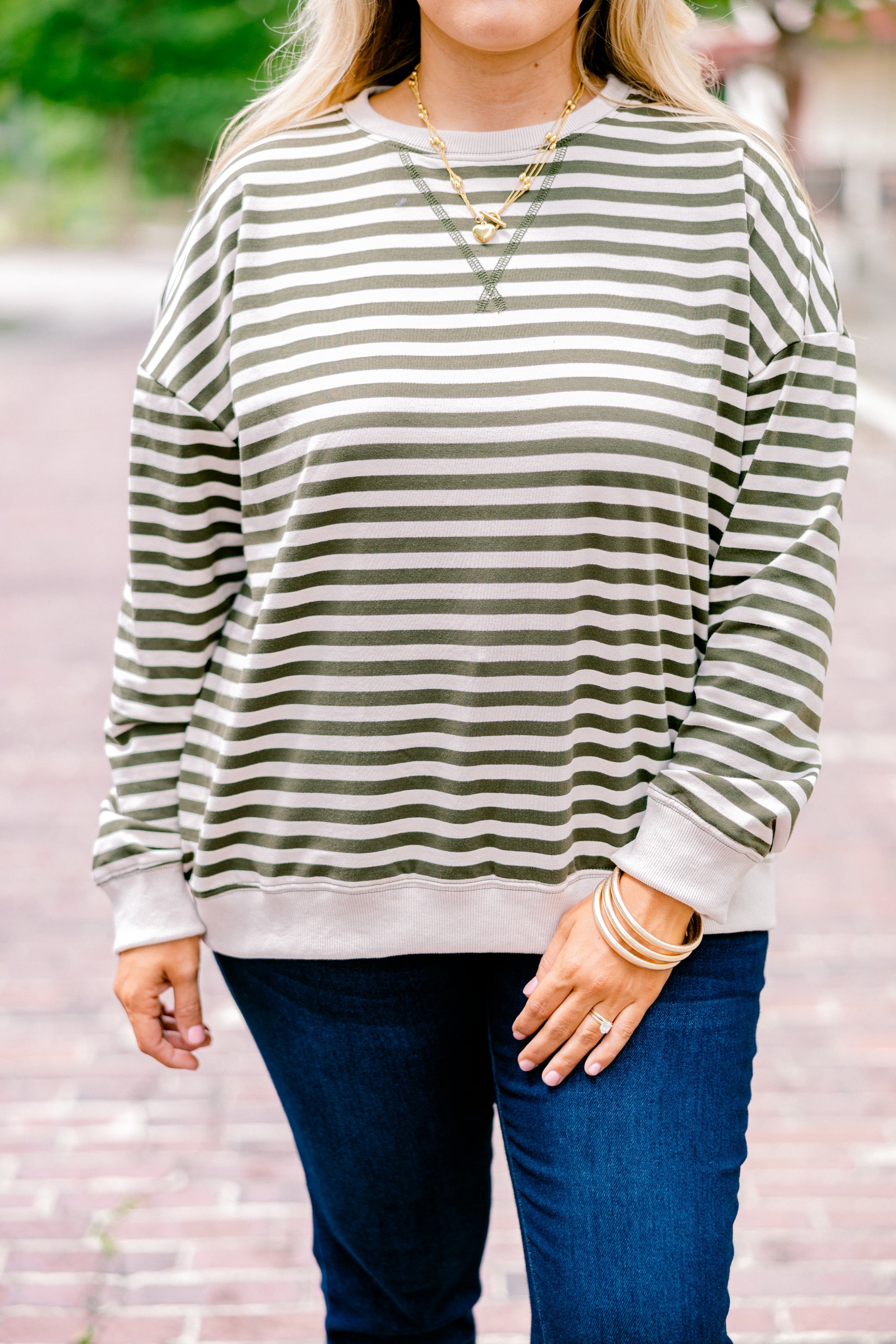 Over My Heart Pullover, Olive