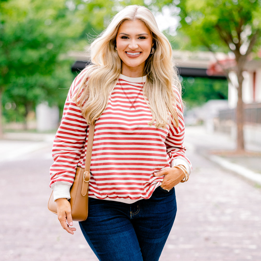 Over My Heart Pullover, Rust