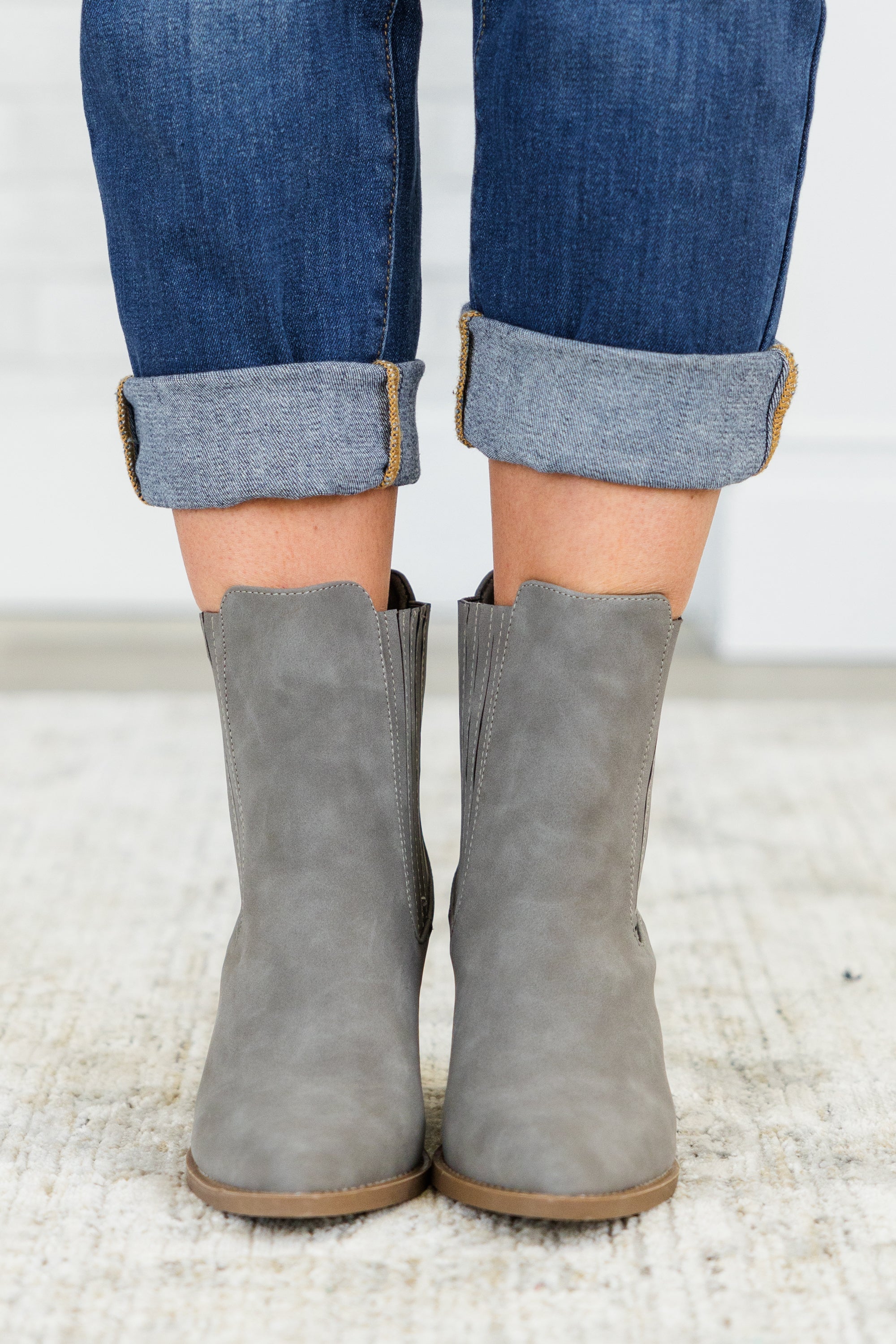 Over The Water Booties, Grey