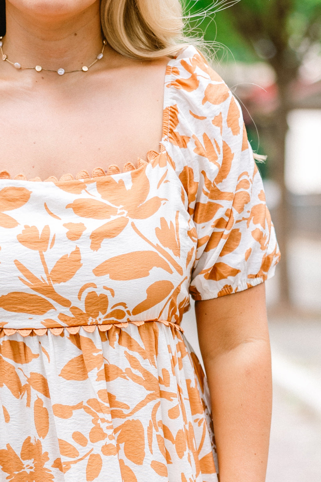 Over You Again Dress, Burnt Orange