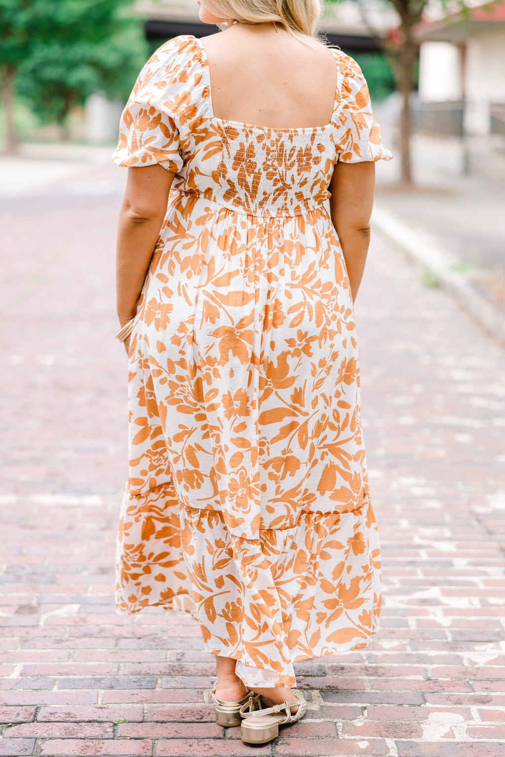 Over You Again Dress, Burnt Orange