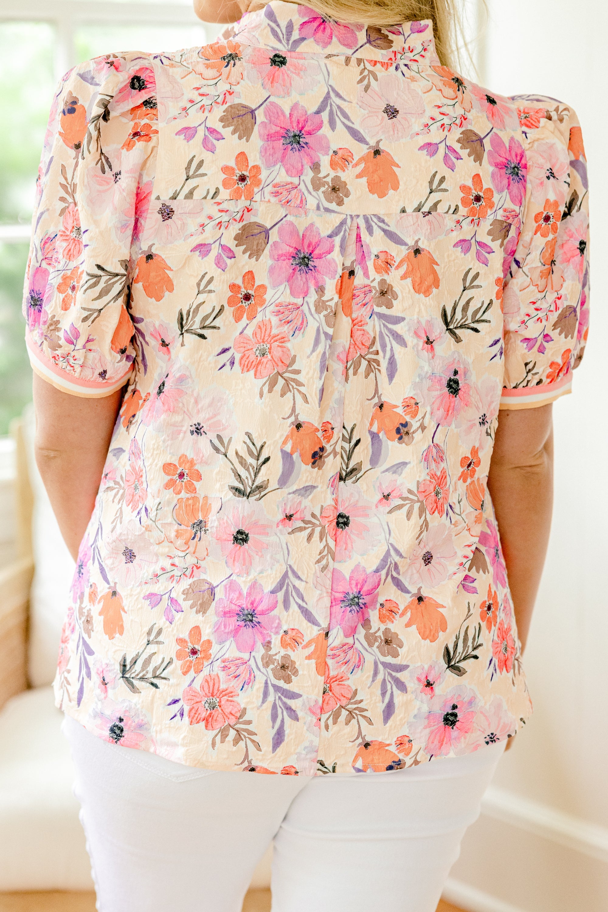 Overflowing Love Top, Coral/Peach