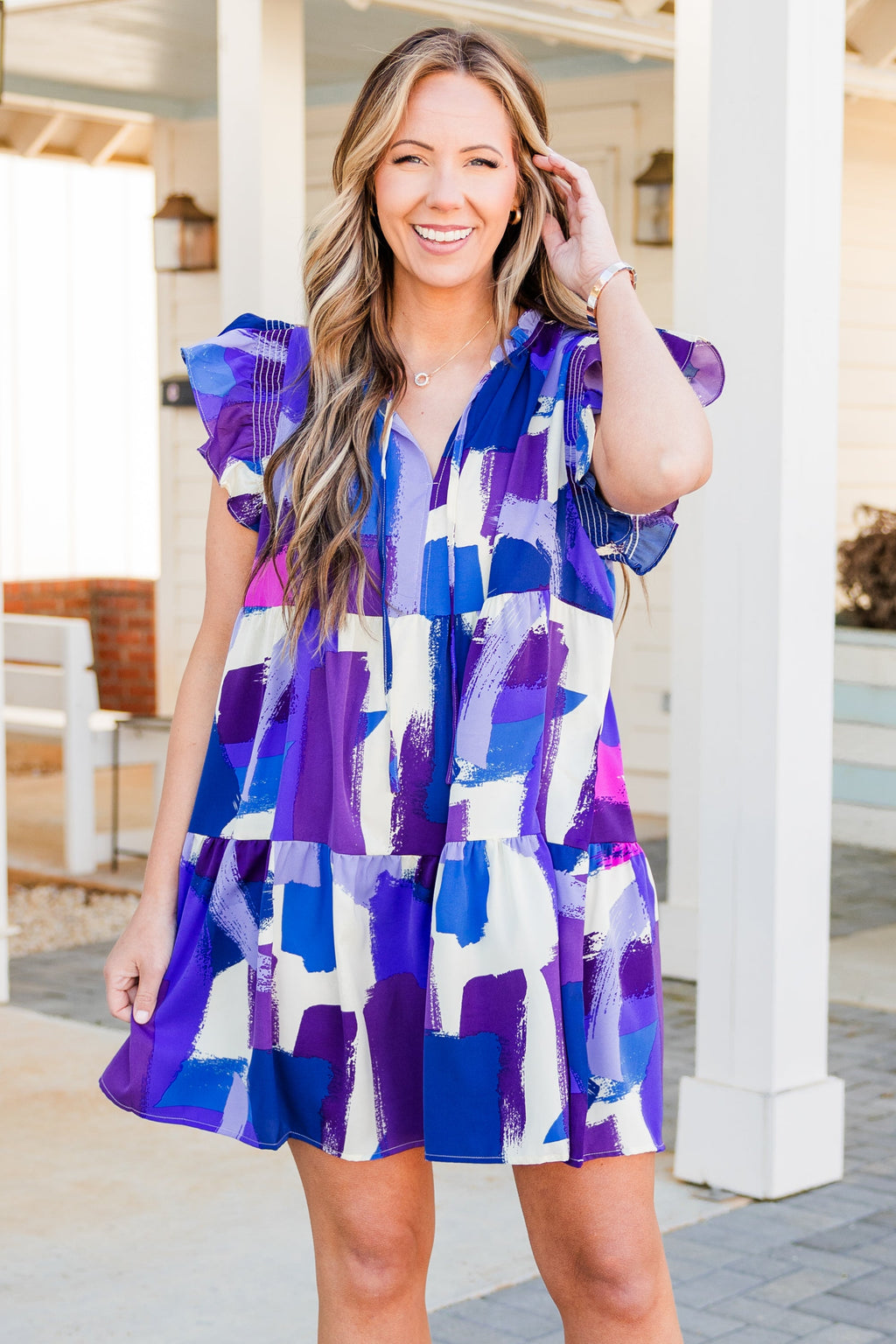 Paint A Picture Dress, Lilac