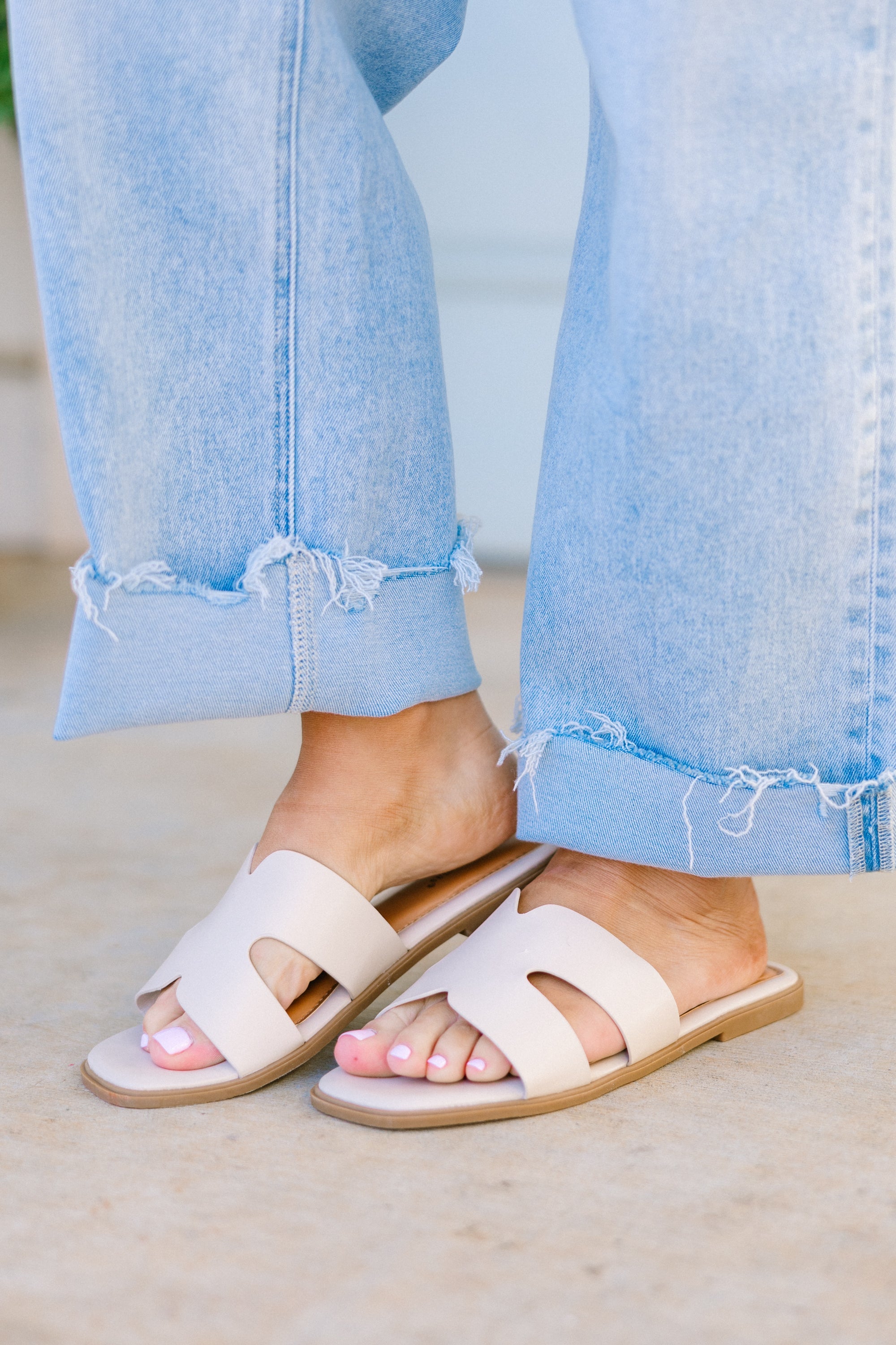 Palm Shores Sandals, Nude