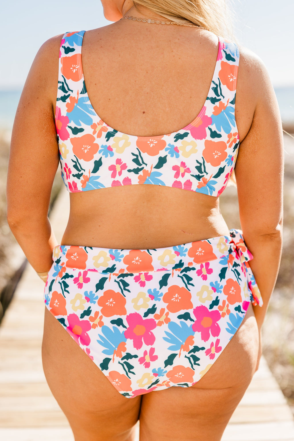 Paradise Ahead Swim Top, Pink