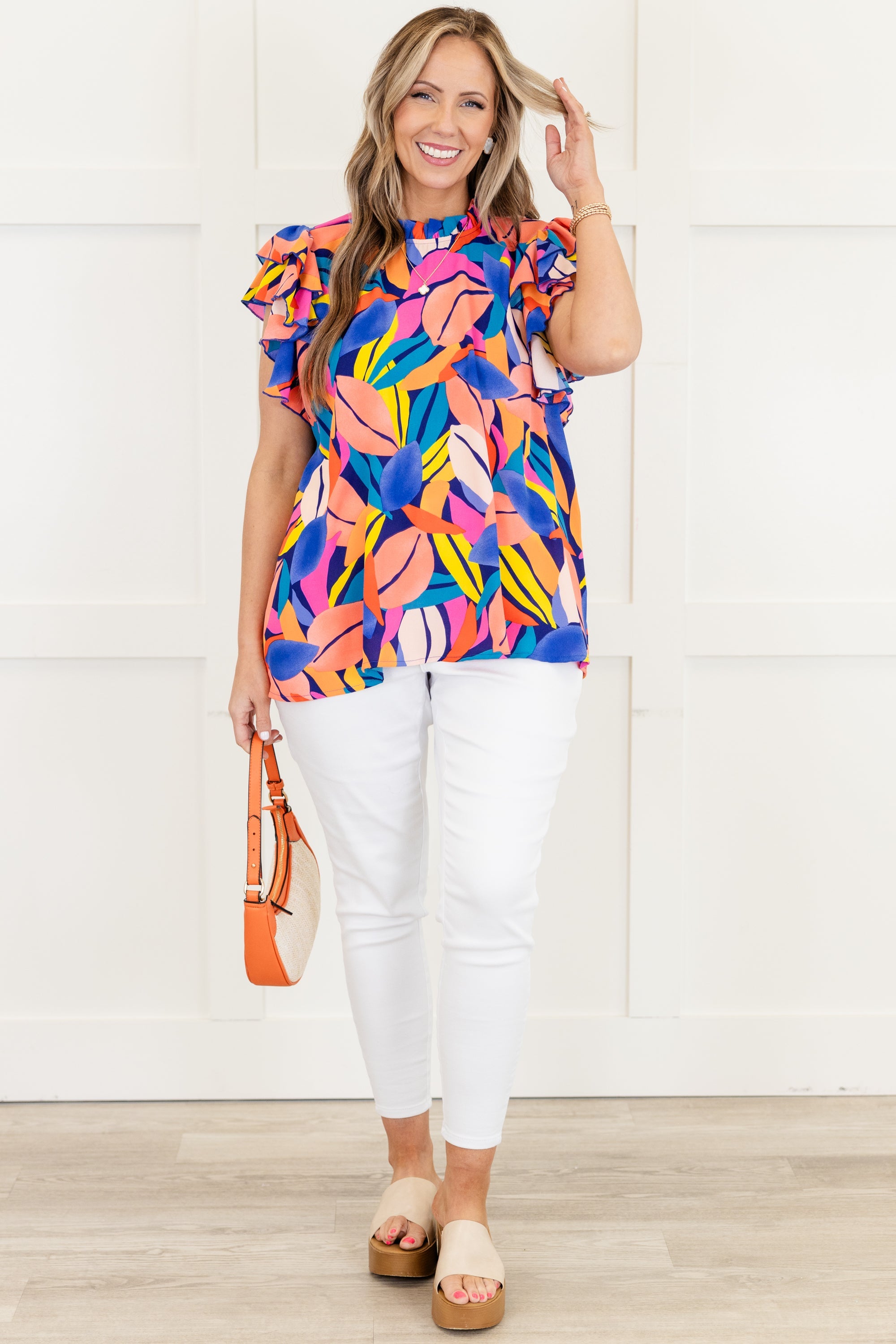 Pass The Blame Top, Royal Blue