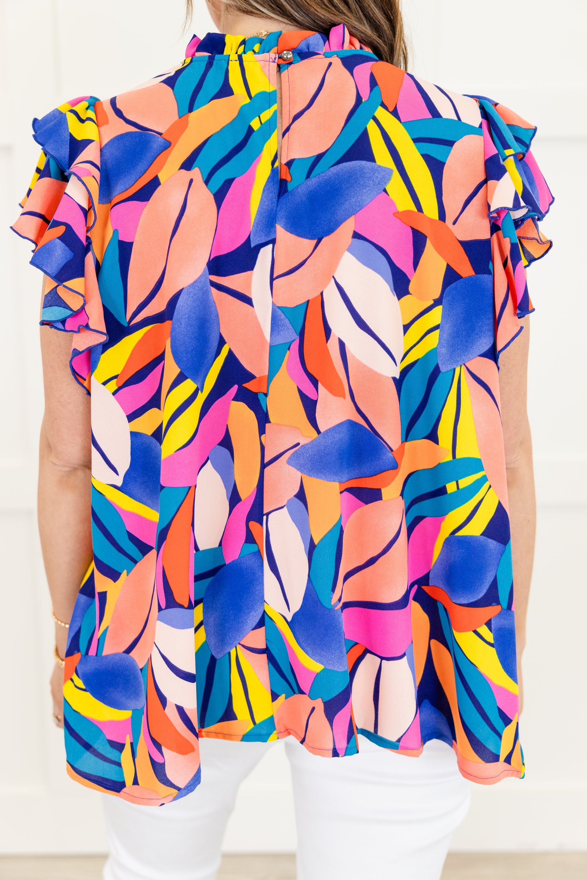 Pass The Blame Top, Royal Blue