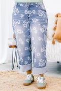 Passing Notes Jeans, Floral Mix