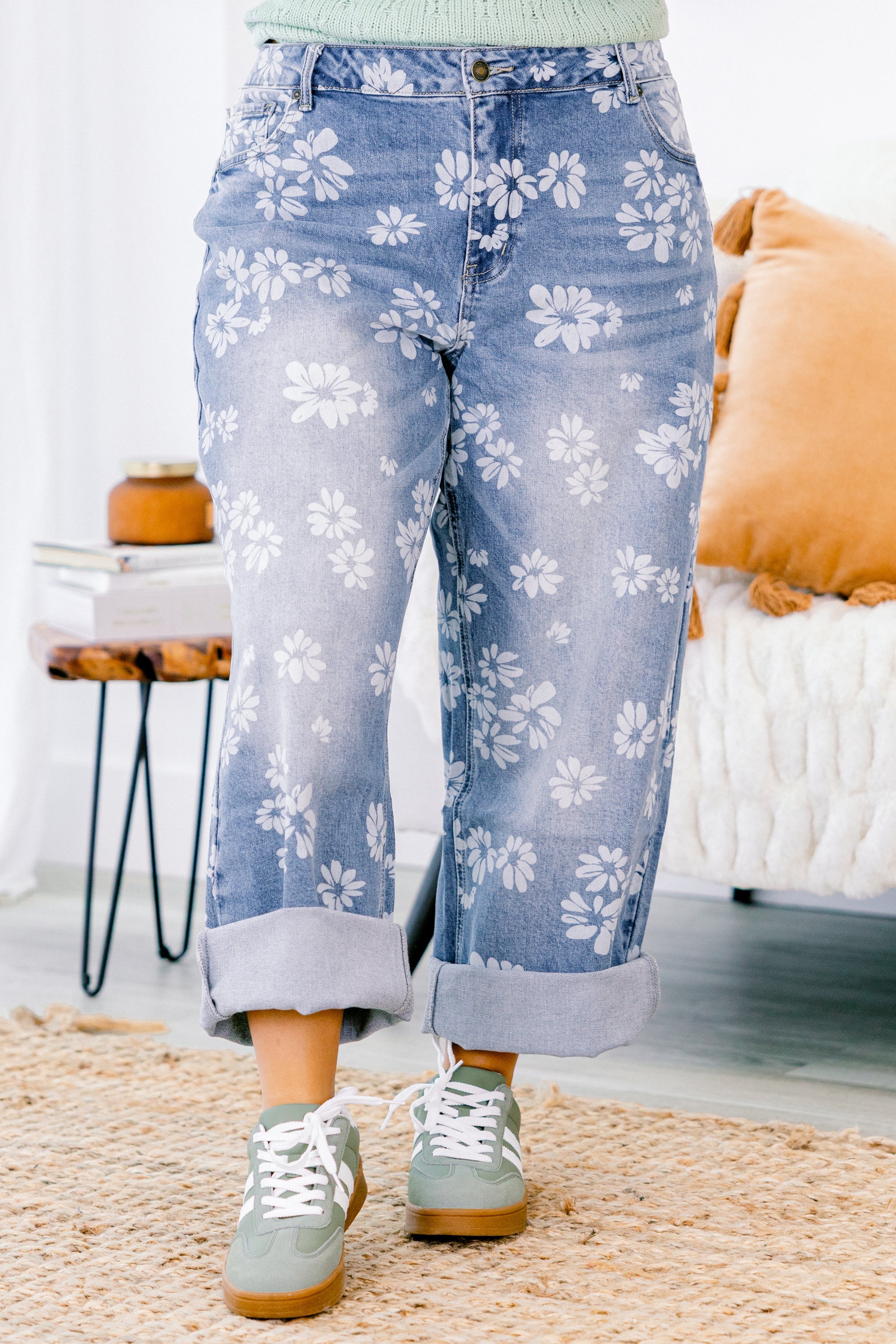 Passing Notes Jeans, Floral Mix