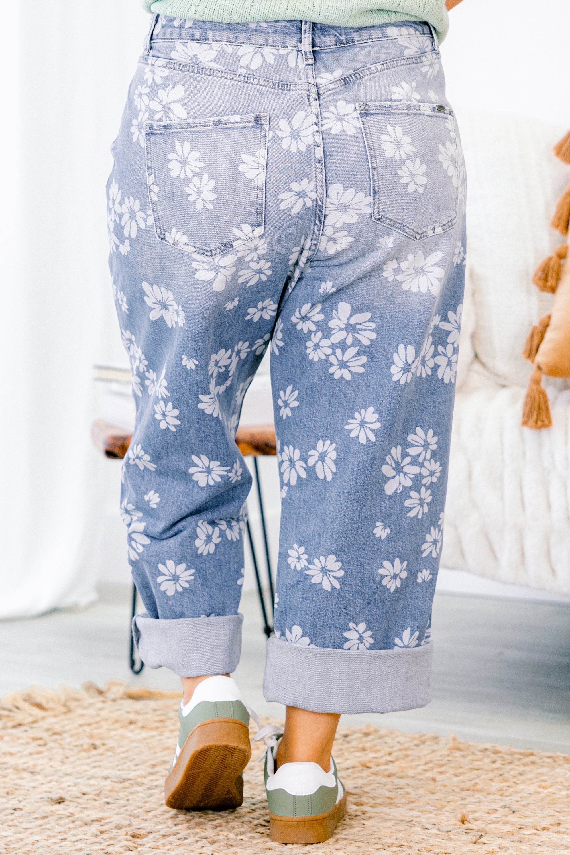 Passing Notes Jeans, Floral Mix