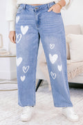 Passing Notes Jeans, Heart Doodle
