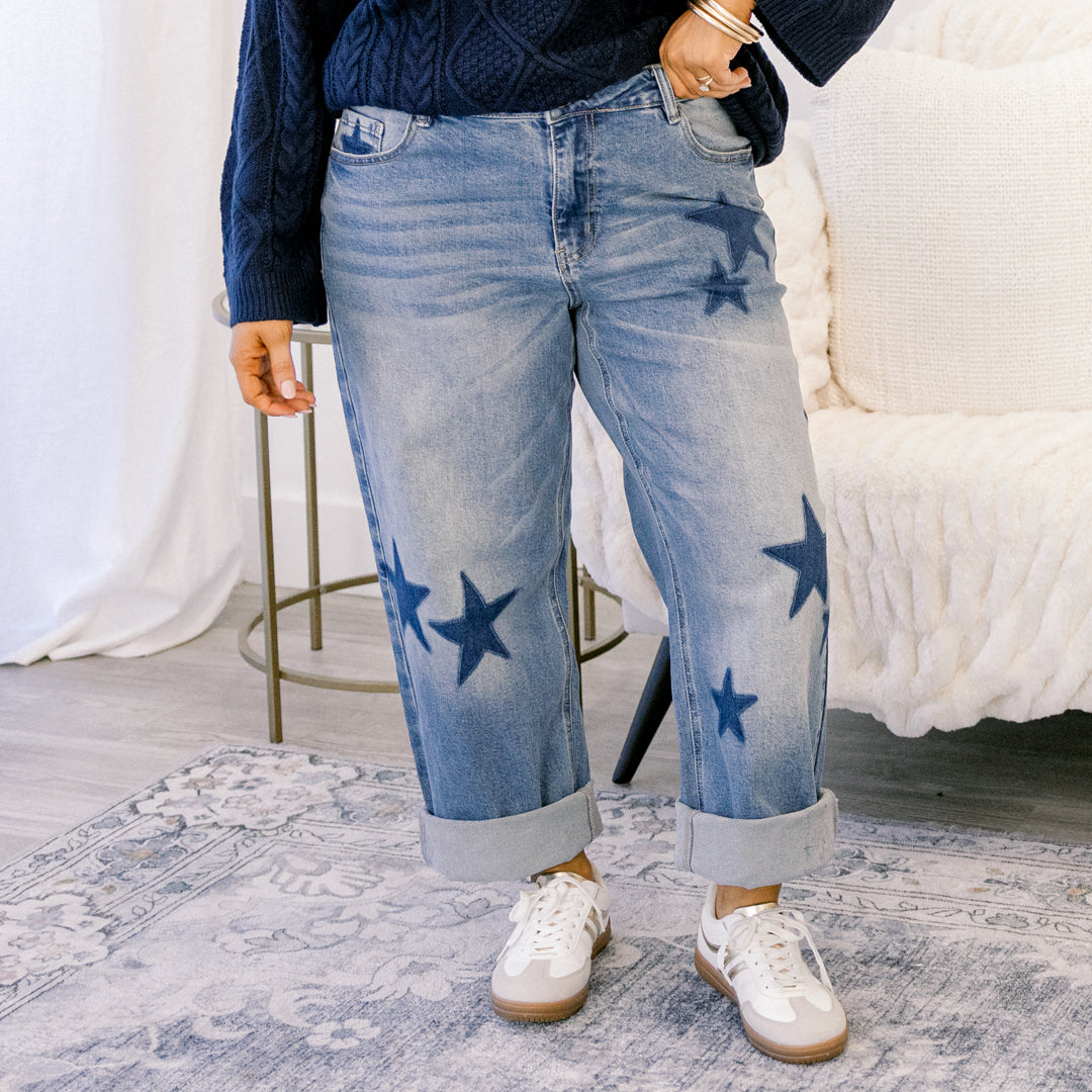Passing Notes Jeans, Star Patch