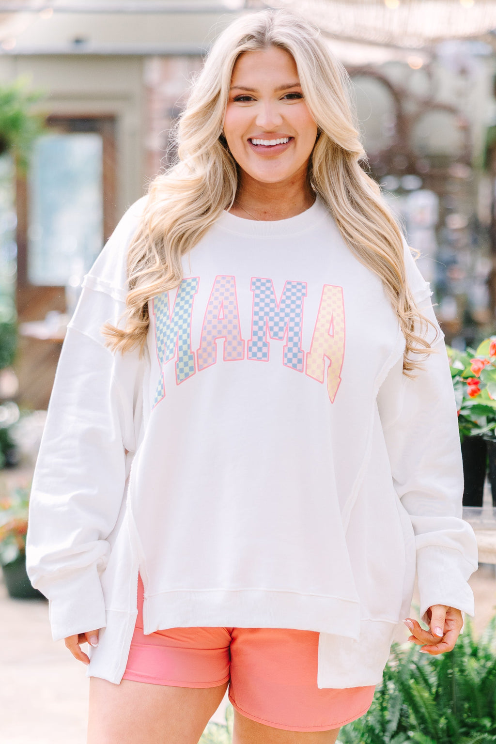 Pastel Mom Comfy Crew, Ivory