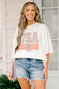 Patriotic Summer Boyfriend Tee, Ivory