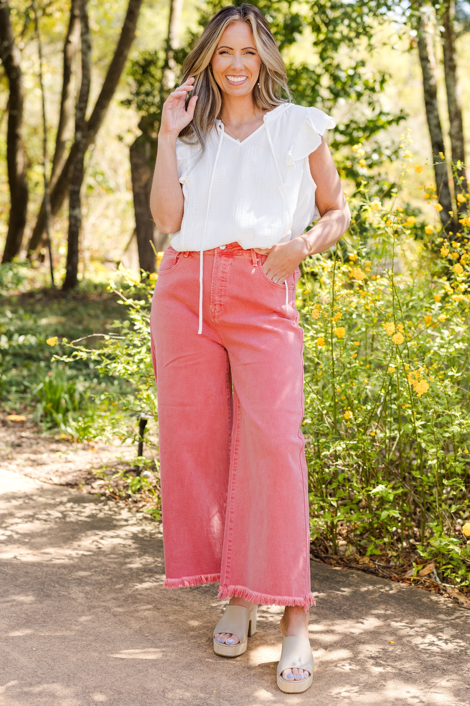 Peachy Keen Jeans, Peach Blossom