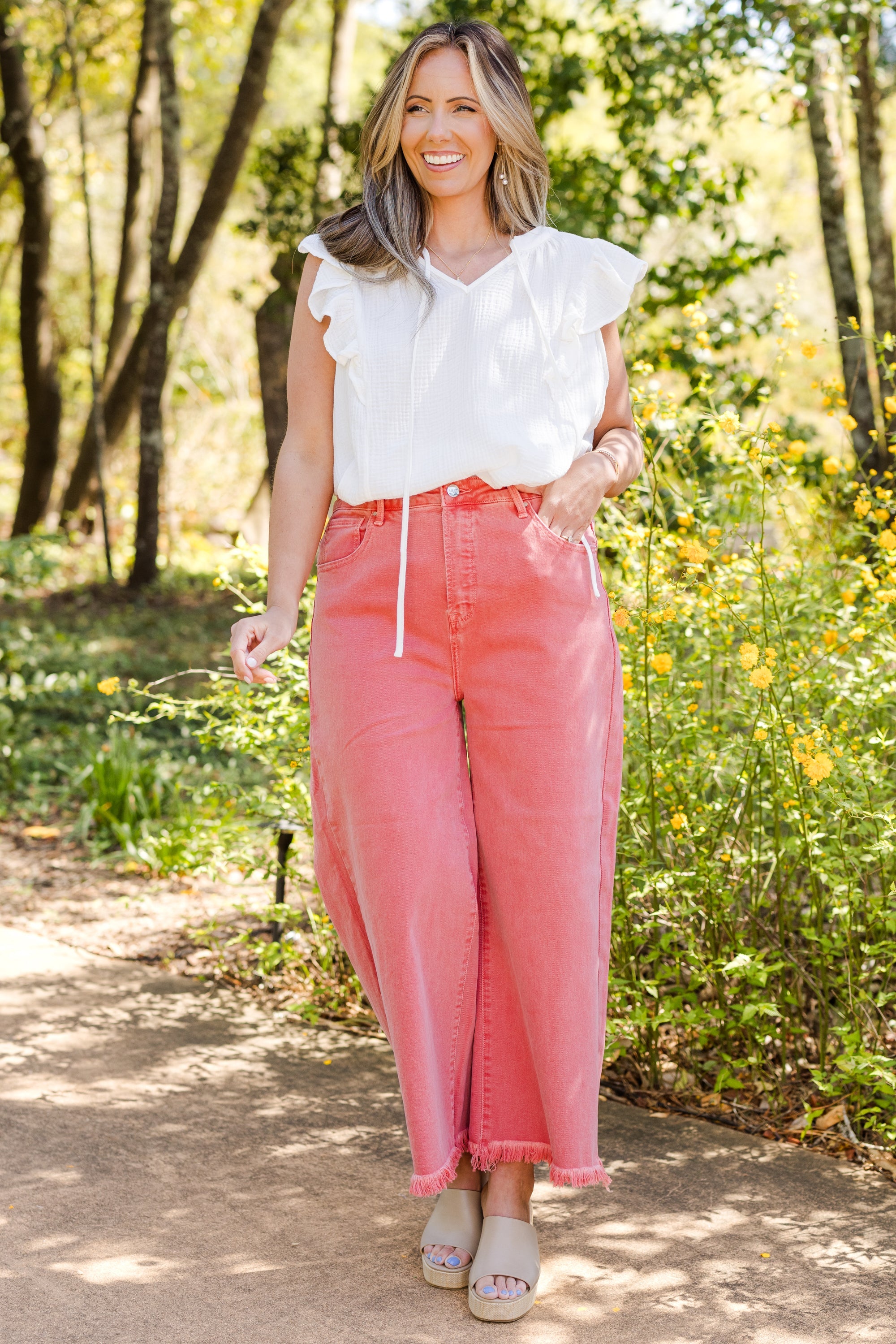 Peachy Keen Jeans, Peach Blossom