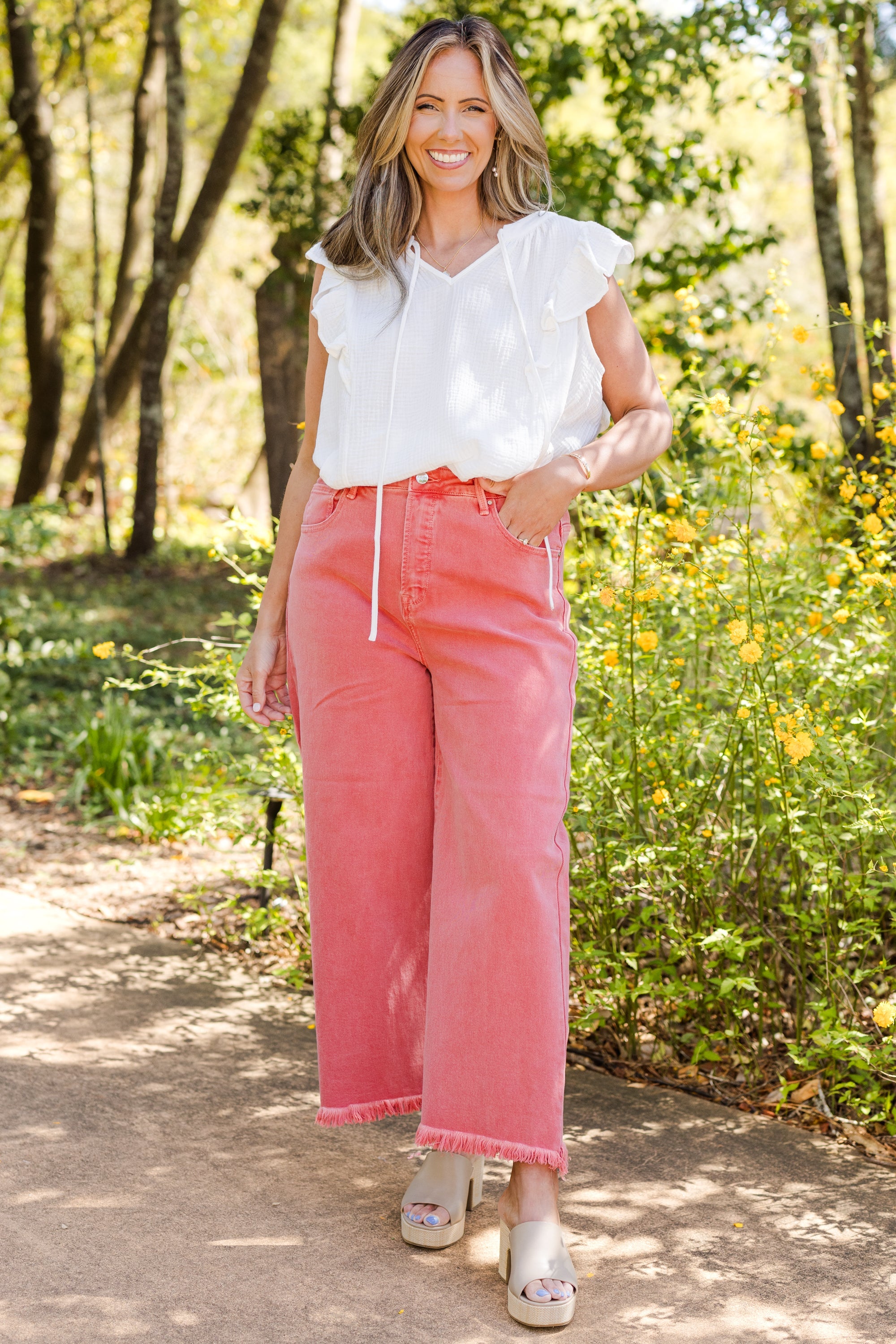 Peachy Keen Jeans, Peach Blossom