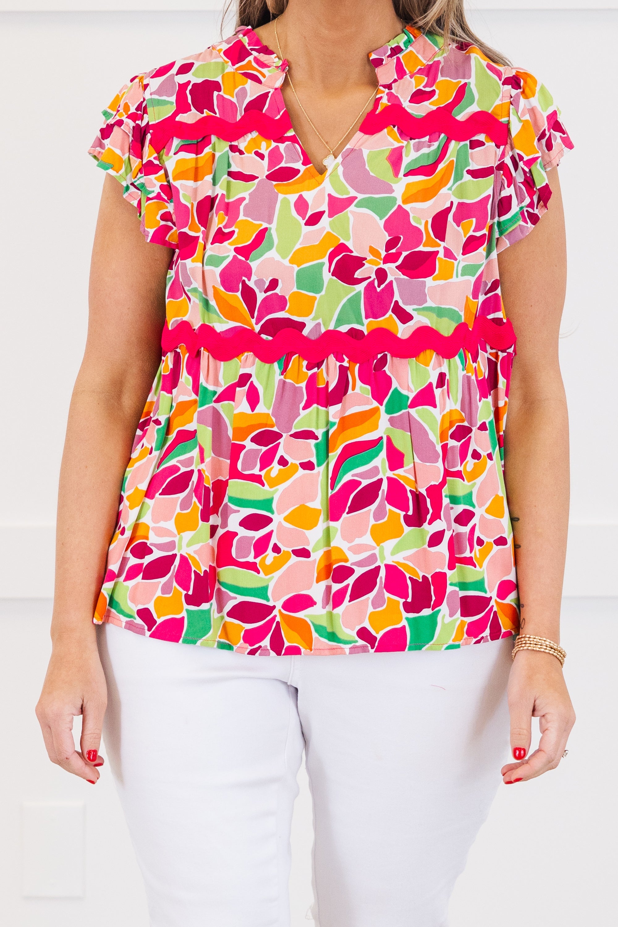 Peachy Keen Top, Rose Pink