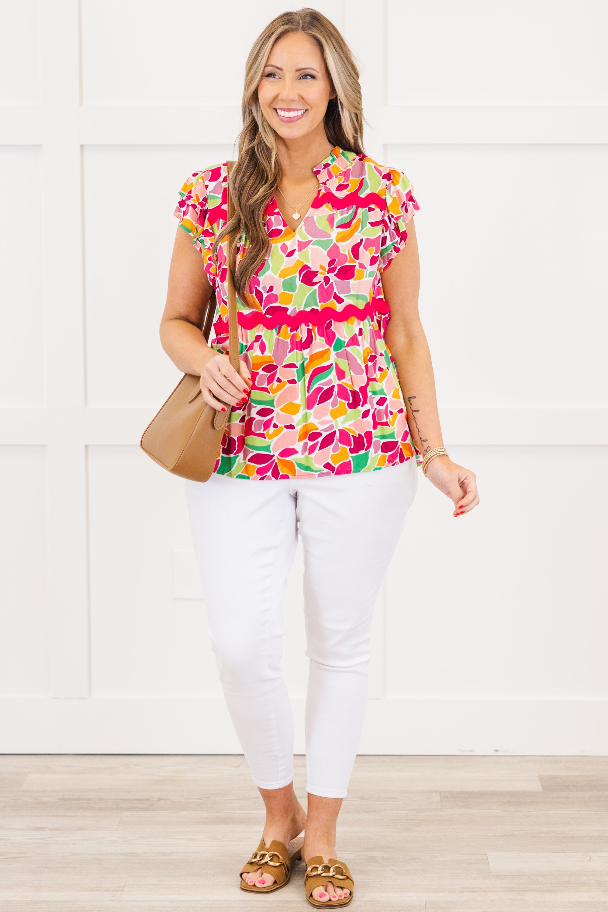 Peachy Keen Top, Rose Pink