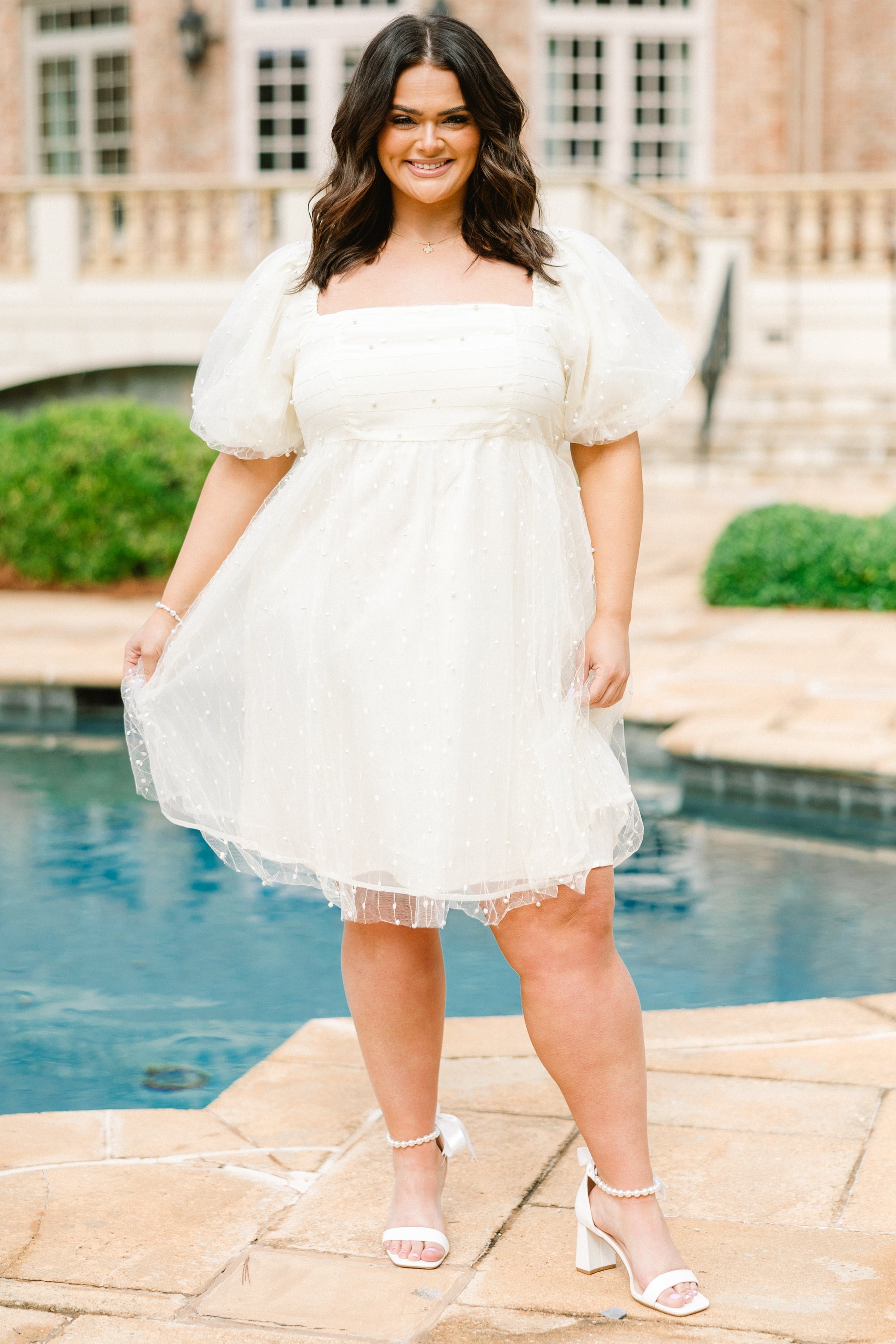 Pearl Dream Dress, Cream