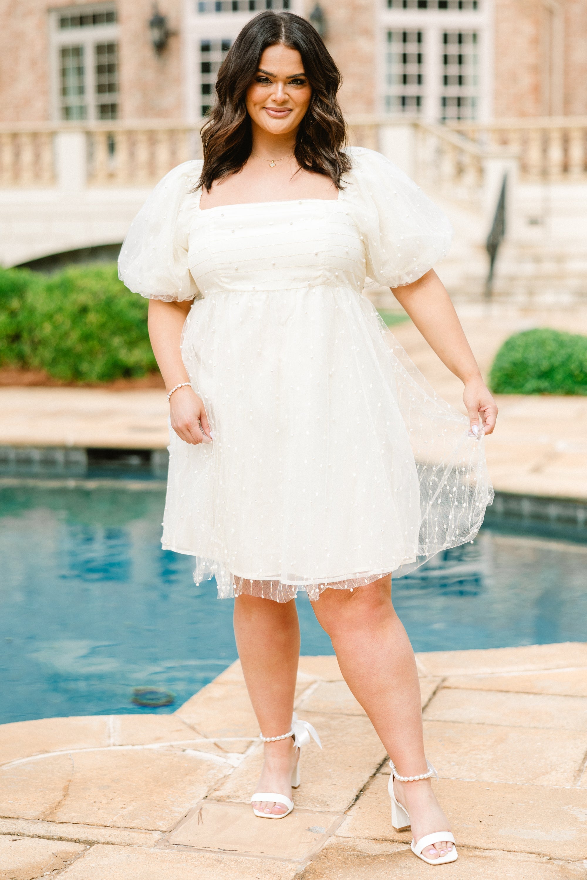 Pearl Dream Dress, Cream