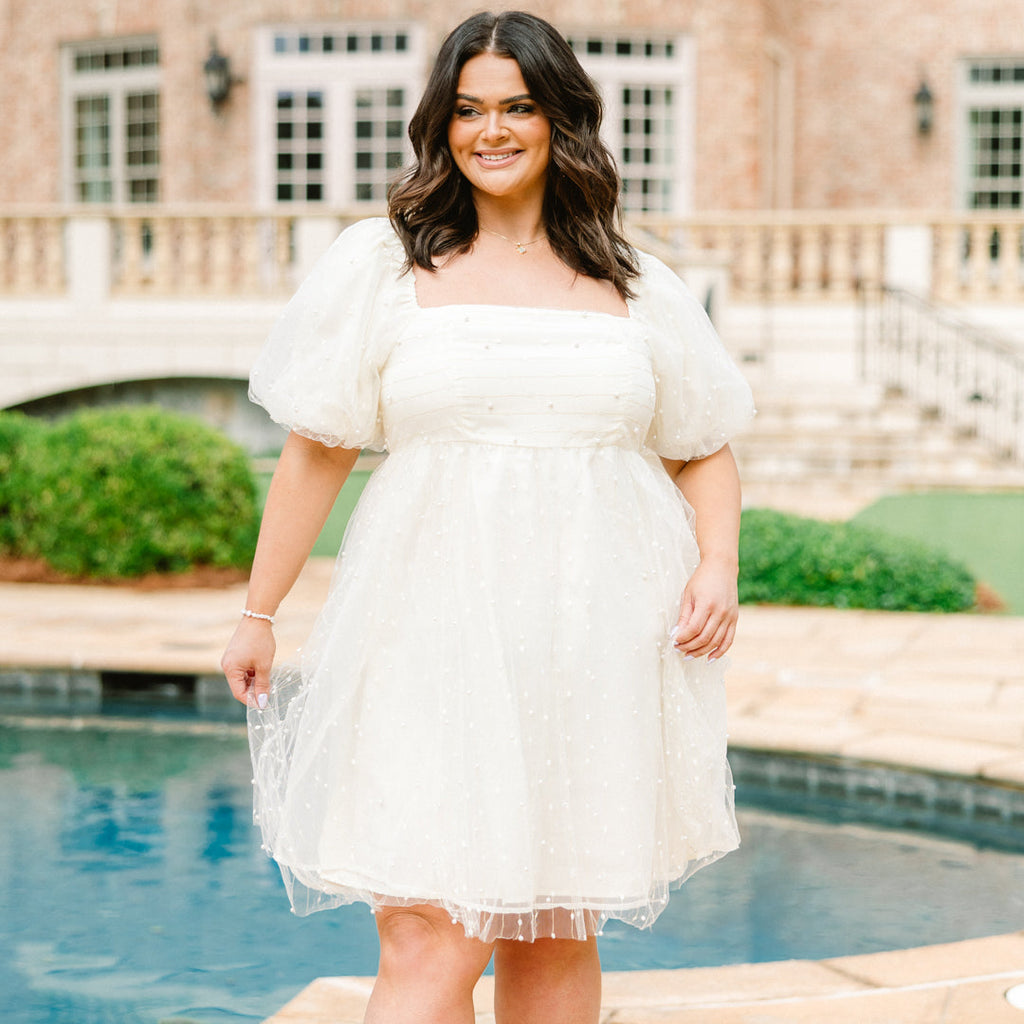 Pearl Dream Dress, Cream
