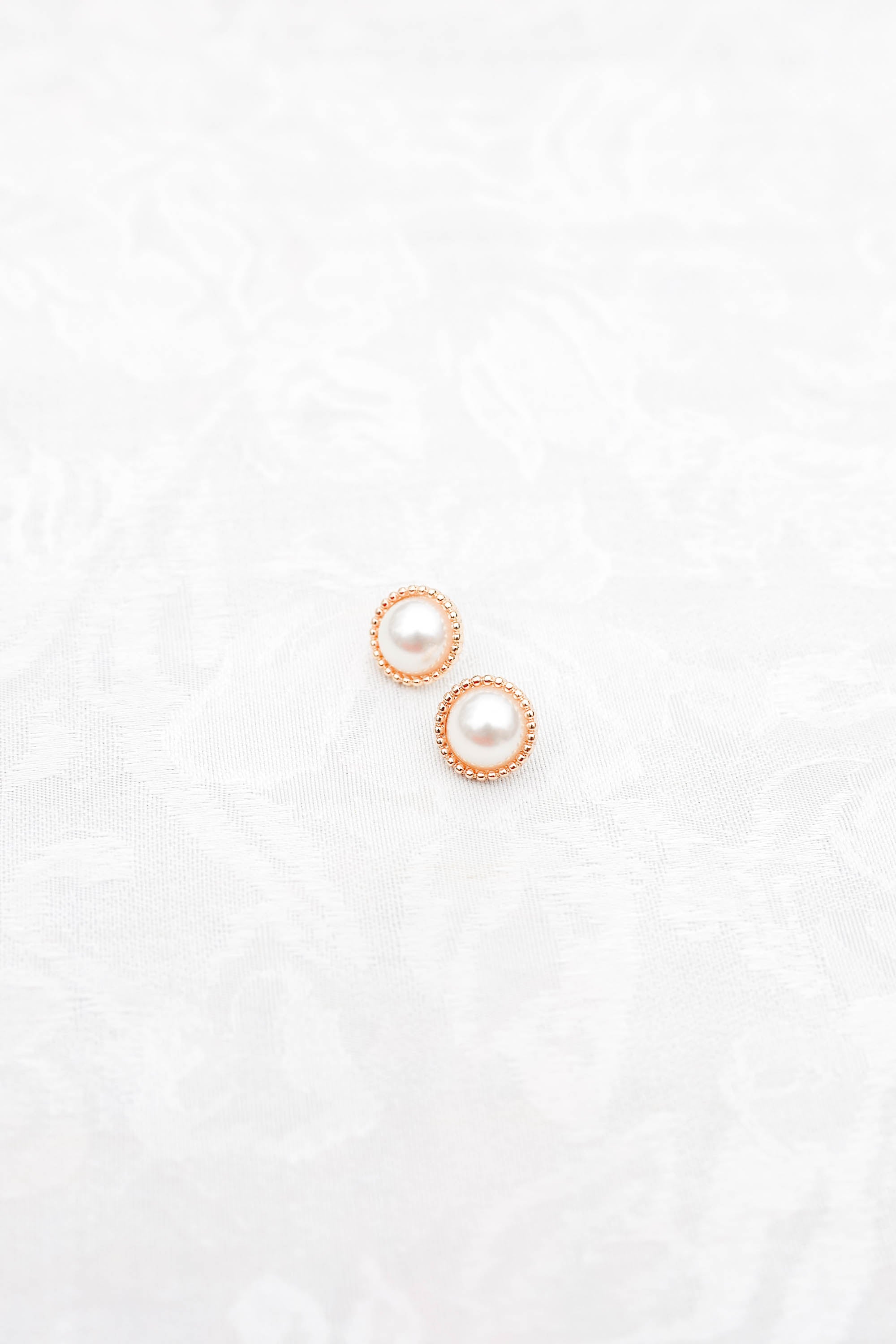 Pearl Petal Earrings, Gold