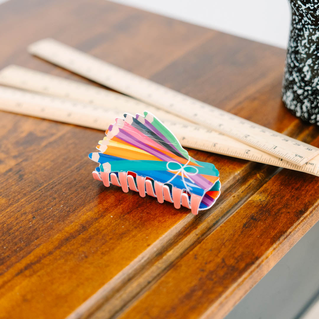 Pencil Me In Hair Clip, Multi