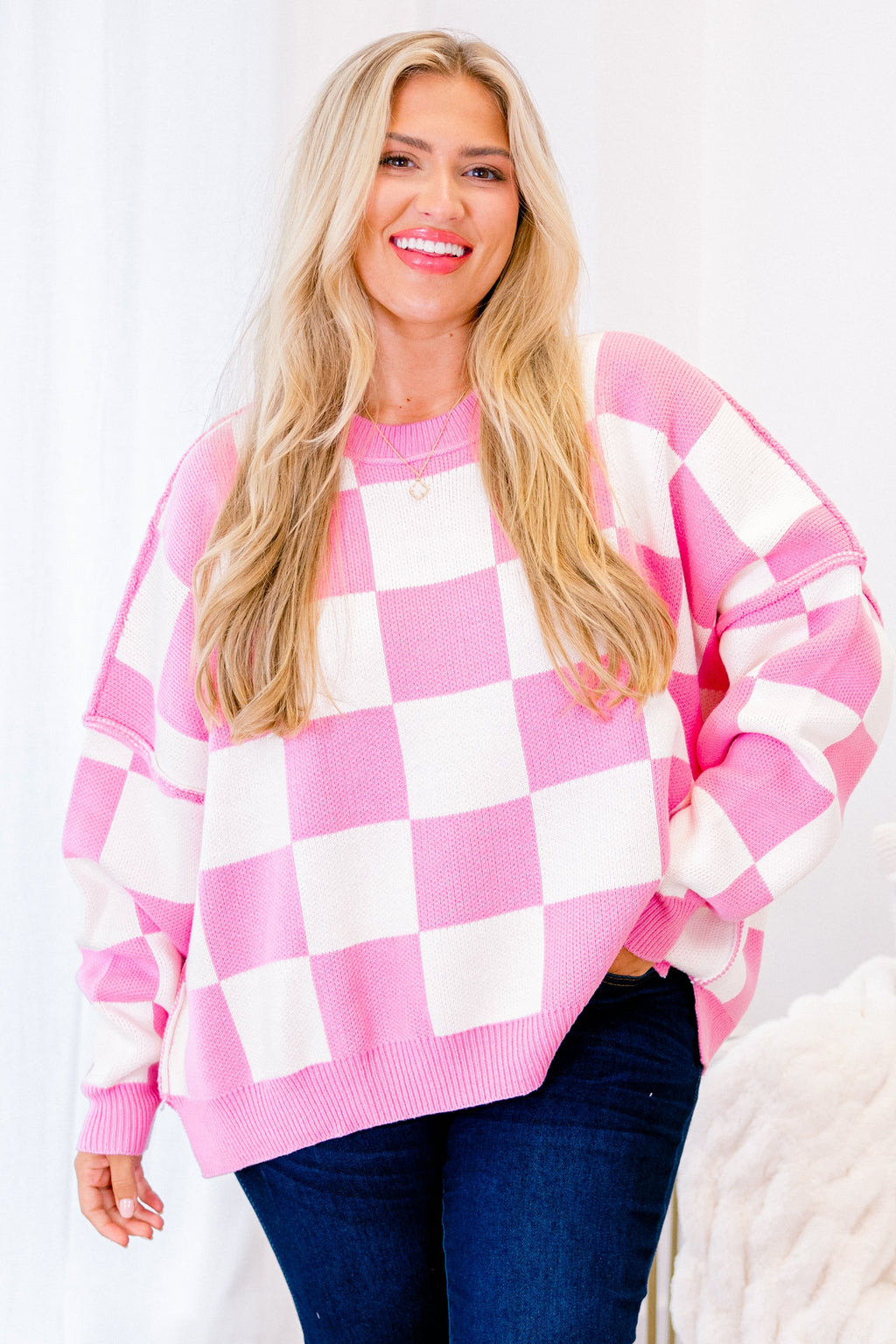 Perfect For a Picnic Sweater, Pink