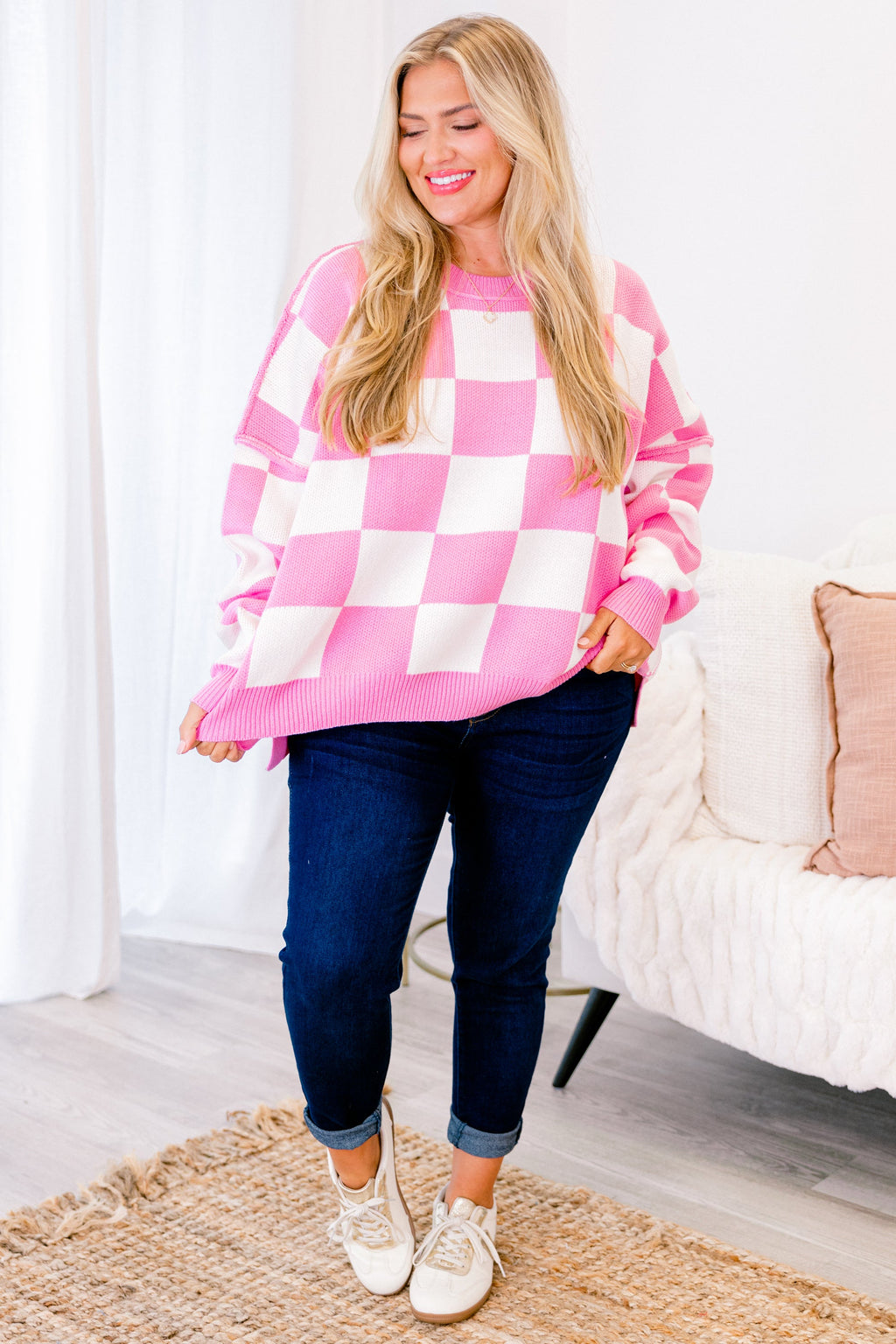 Perfect For a Picnic Sweater, Pink