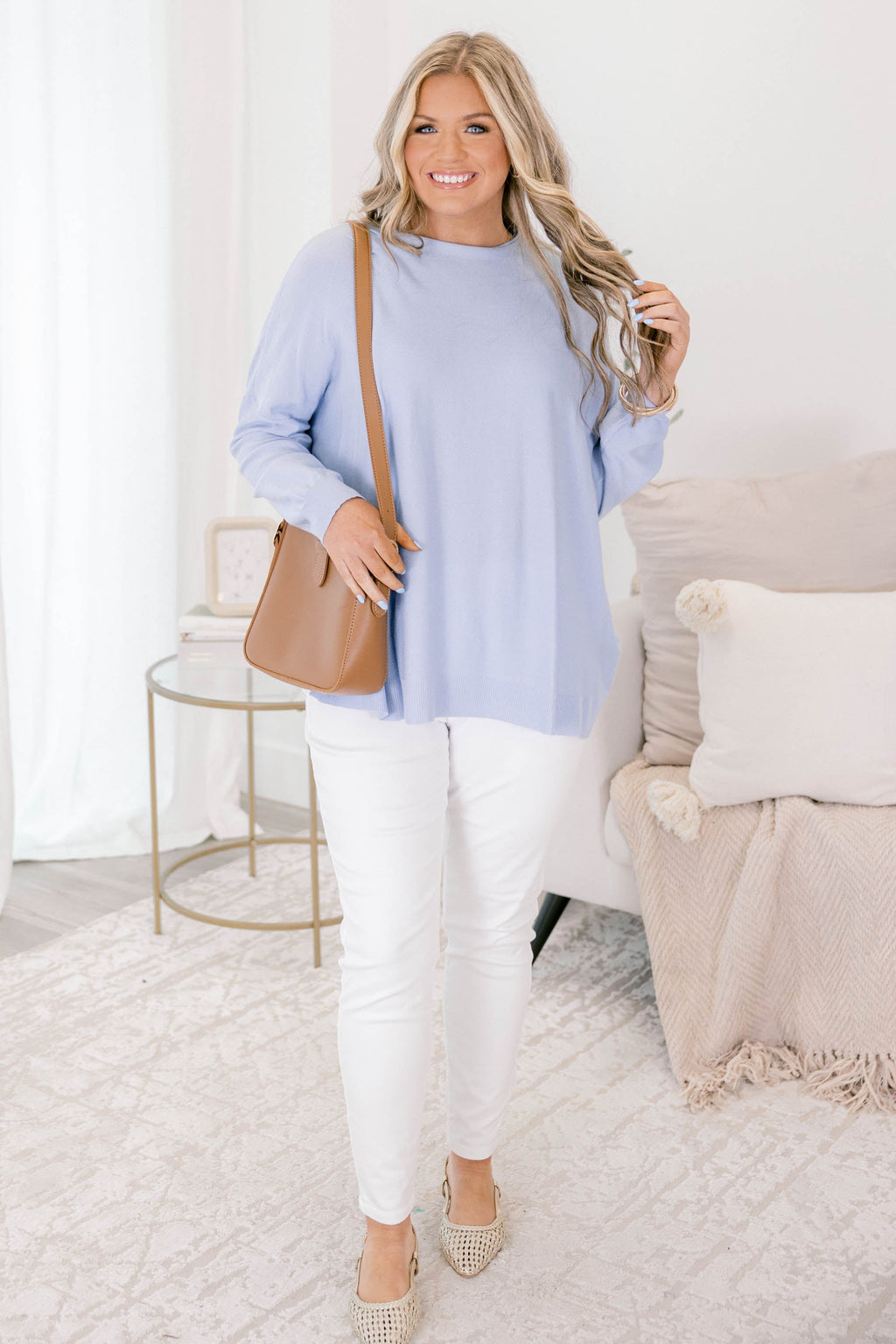 Perfect Timing Sweater, Blue