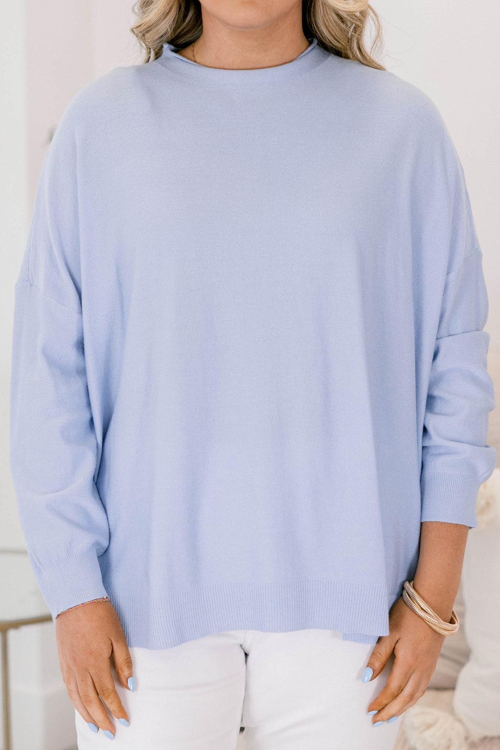 Perfect Timing Sweater, Blue
