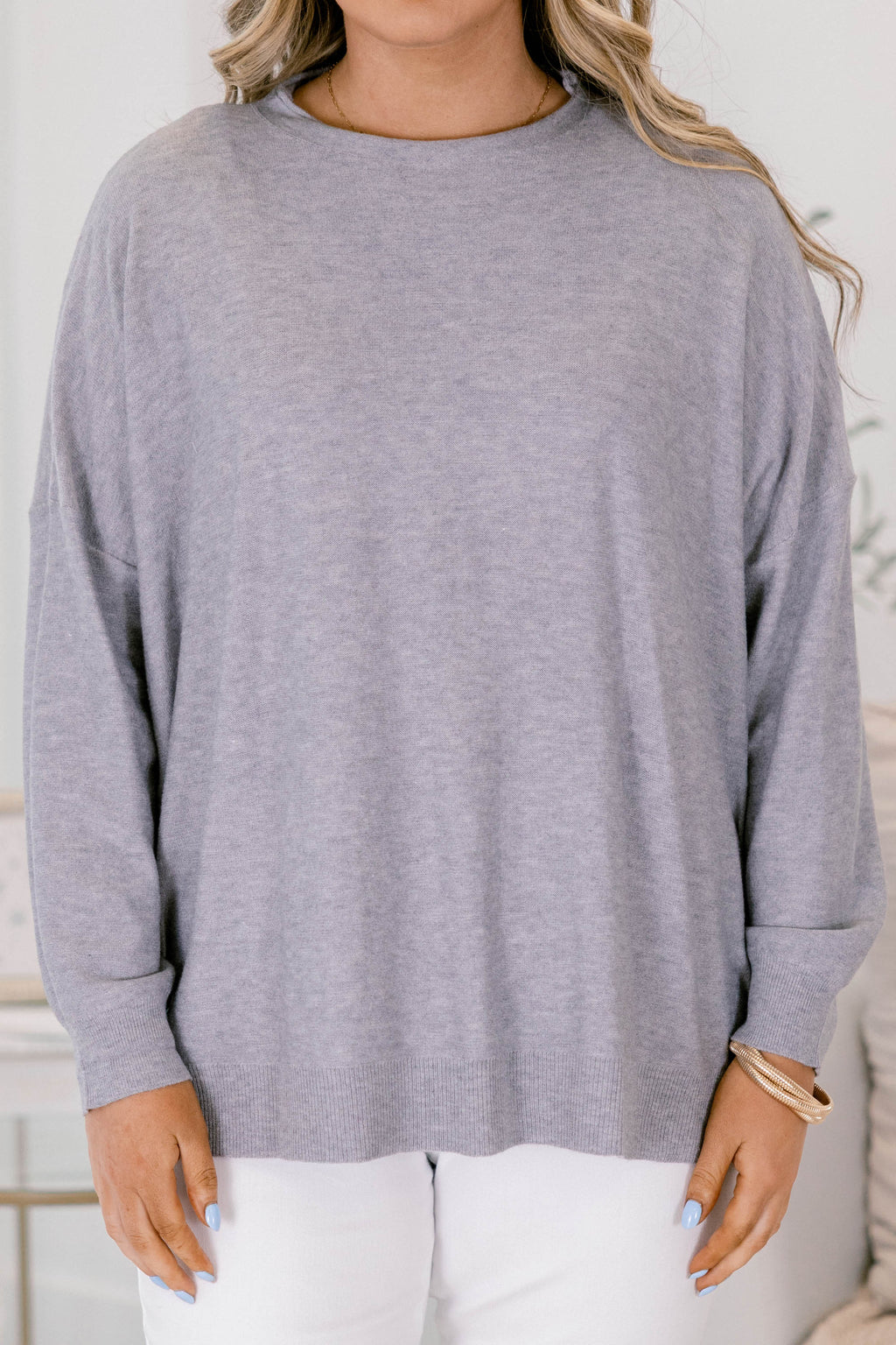 Perfect Timing Sweater, Gray