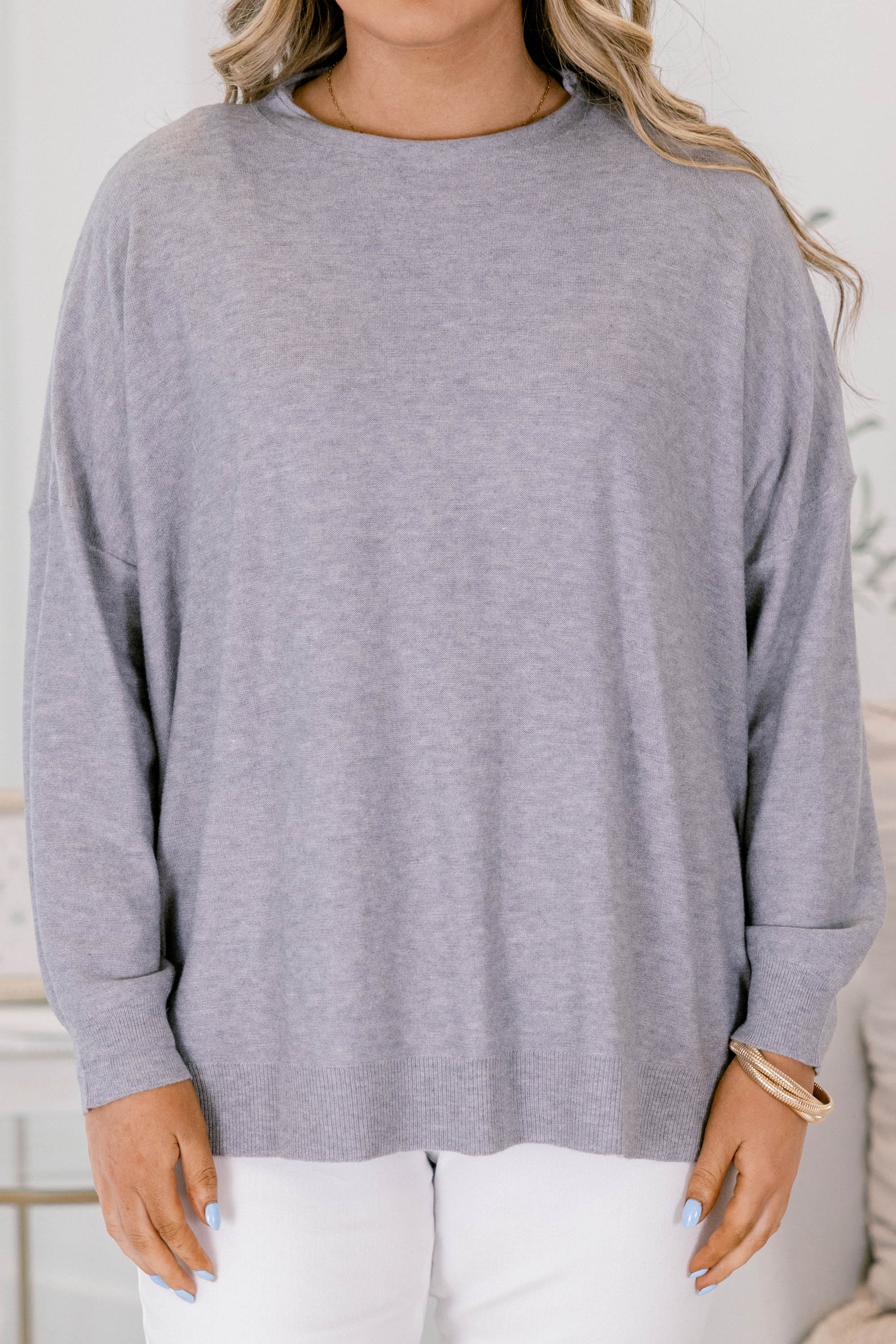 Perfect Timing Sweater, Gray