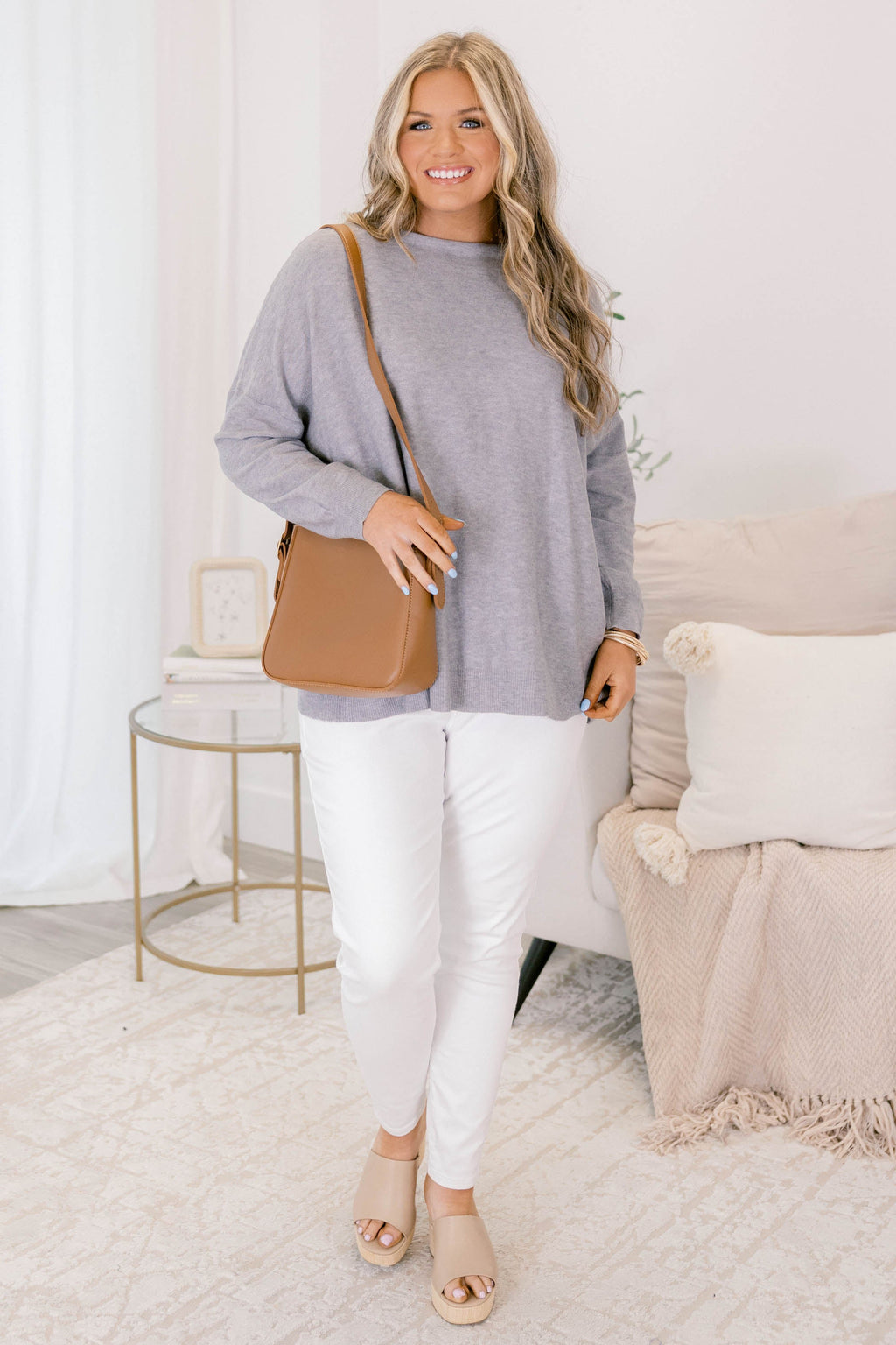 Perfect Timing Sweater, Gray
