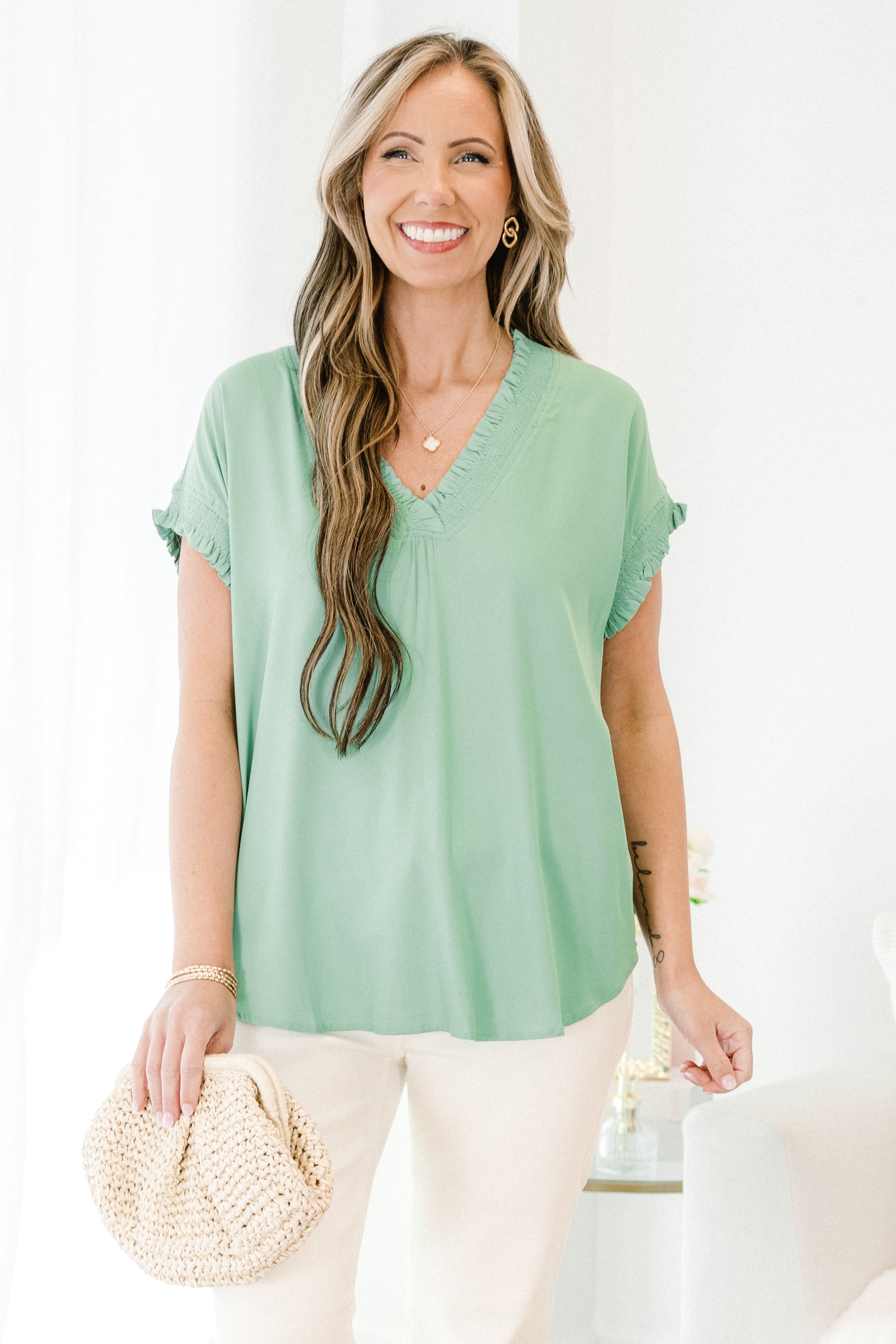 Perfectly Myself Top, Sage