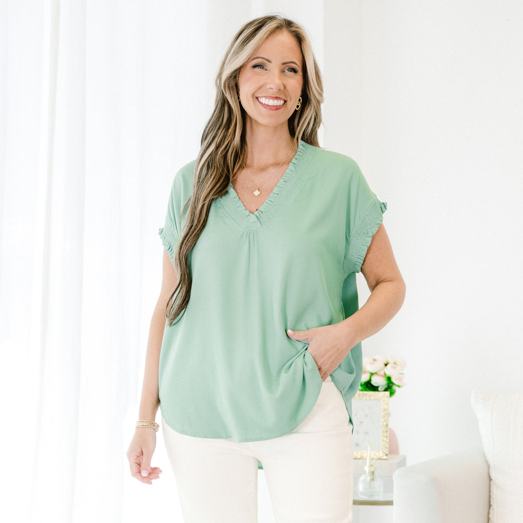 Perfectly Myself Top, Sage