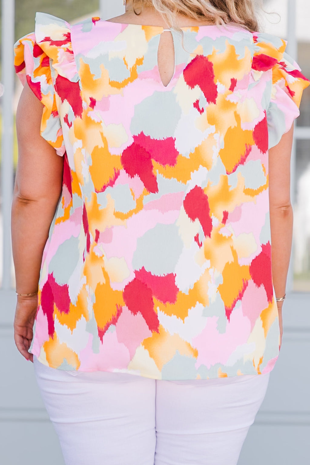 Perfectly Painted Top, Pink Multi
