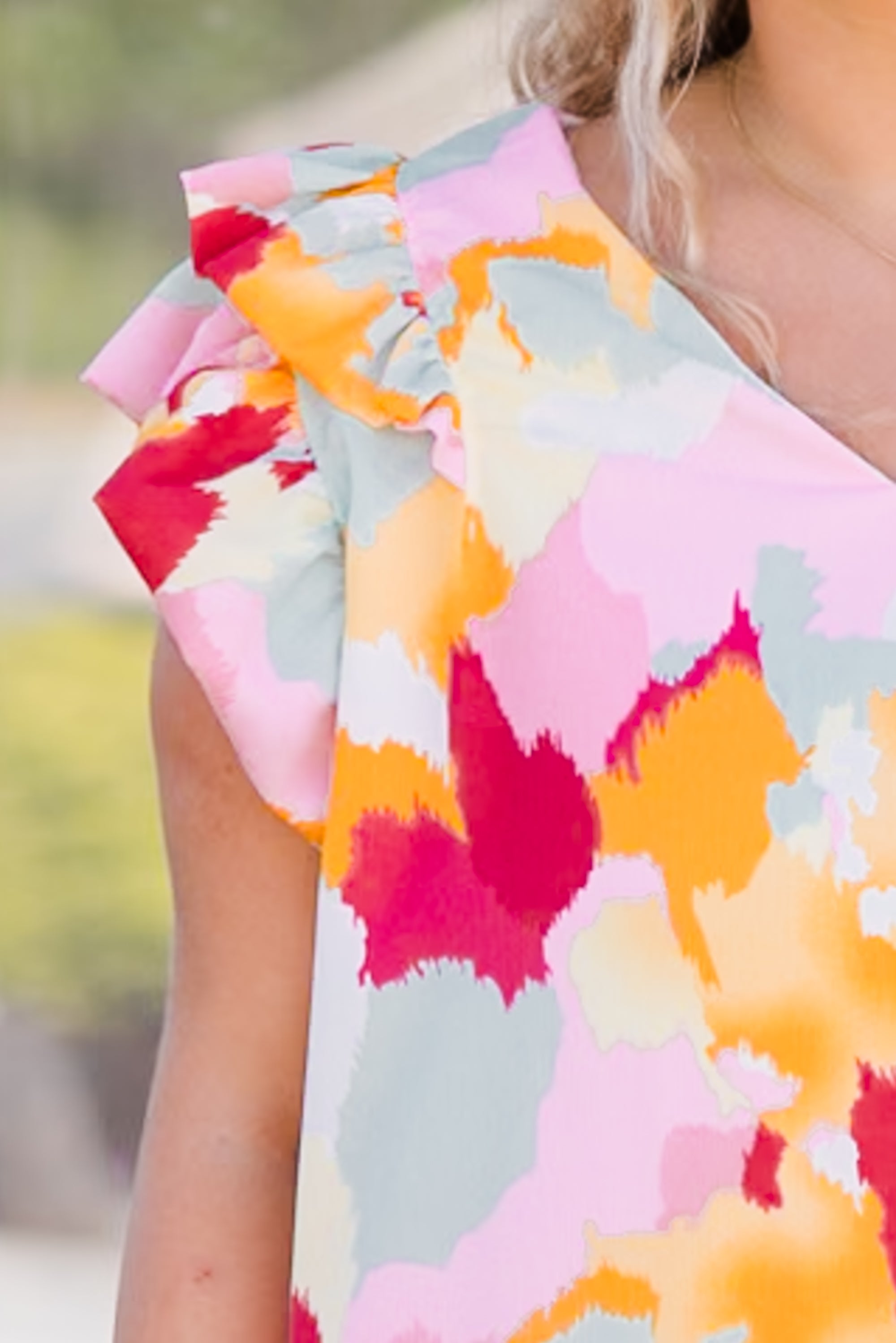 Perfectly Painted Top, Pink Multi