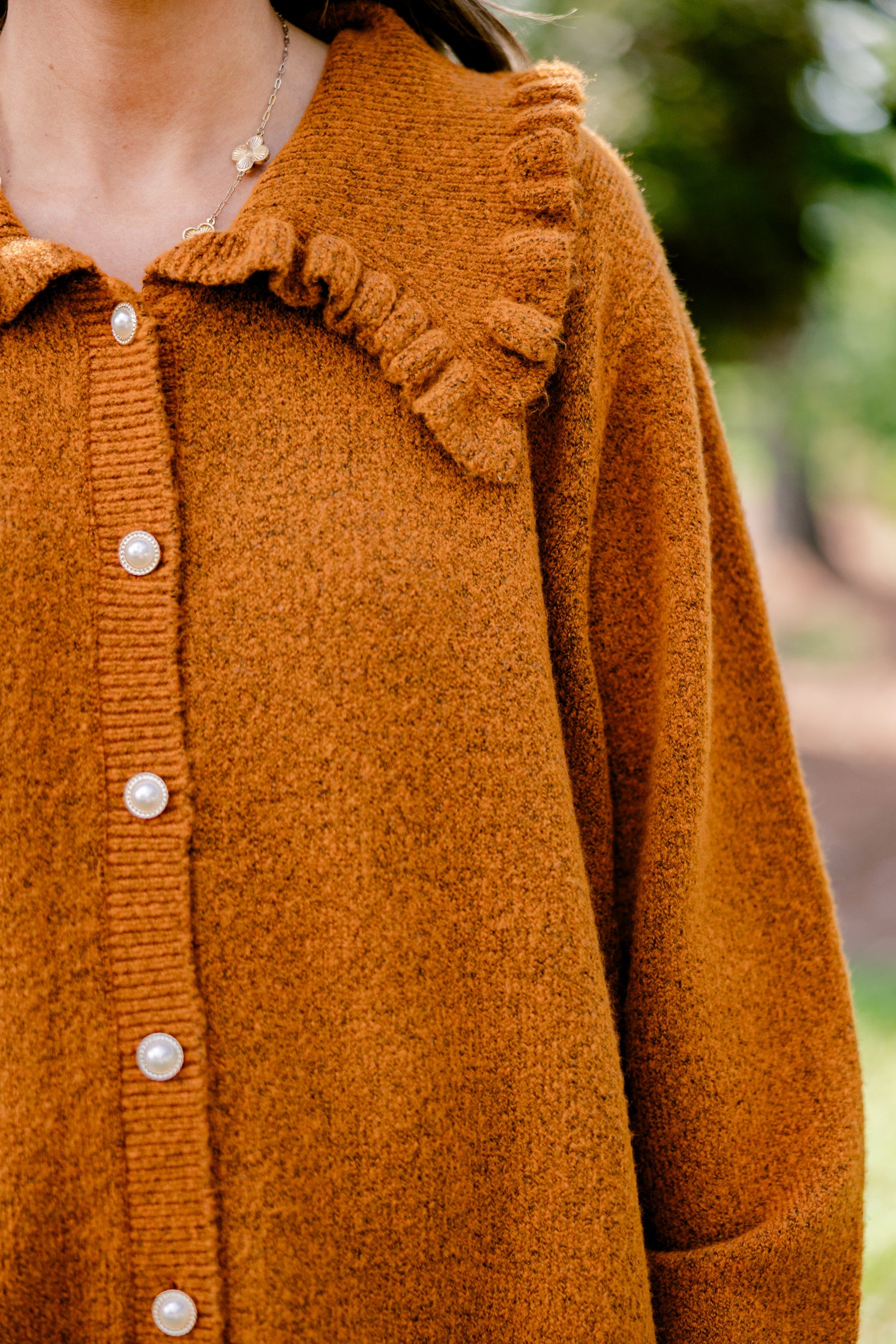 Perfectly Peaceful Cardigan, Brown